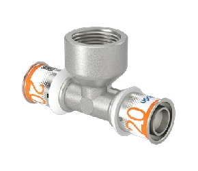 Uponor S Press Plus pers t stuk binnendraad 20x3/4x20 1070597