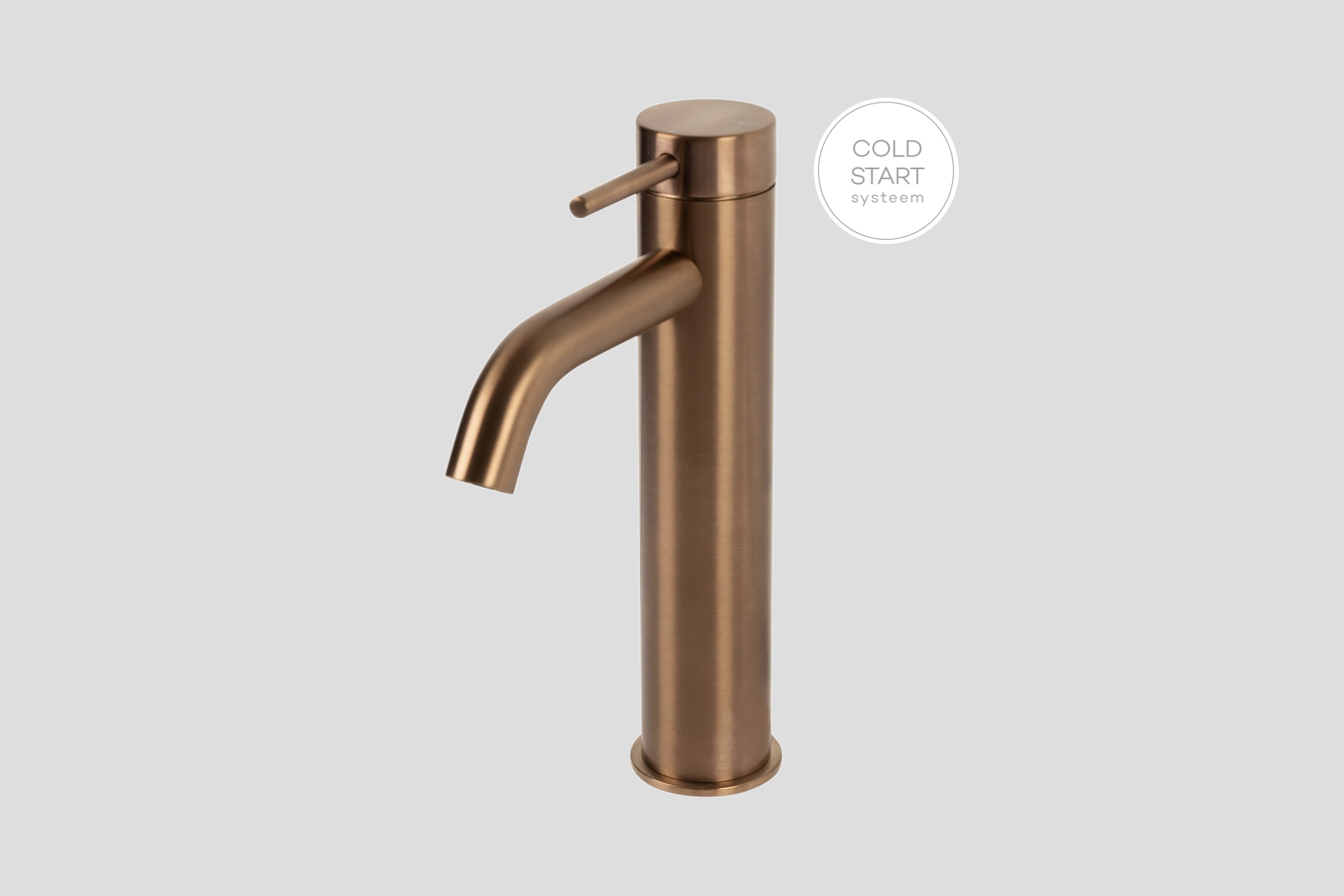 Lagoo Garda wastafelmengkraan medium G1102BK Brushed Copper PVD