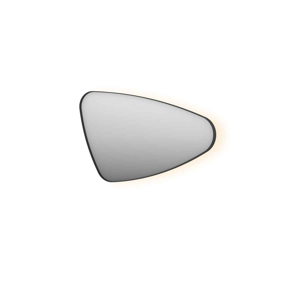 INK spg. SP23 organisch in stalen kader incl indir LED verw. color dimbaar + schak. L H600xB1000xD40 Mat zwart / 8409215