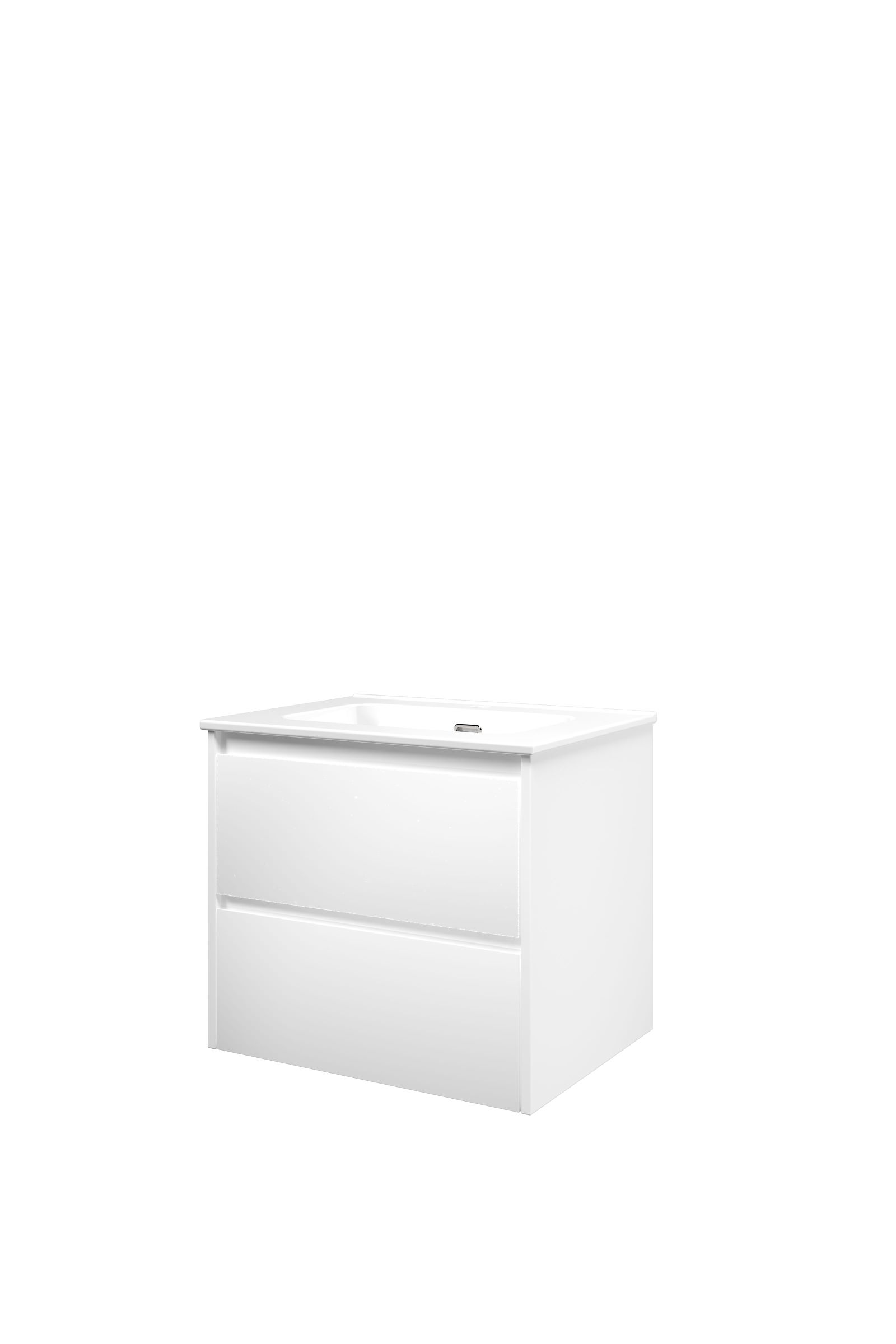Proline set porselein Elegant wast. met 1 krgt. en onderk. sym. 1815115 Mat wit/Glans wit H540xB600xD460