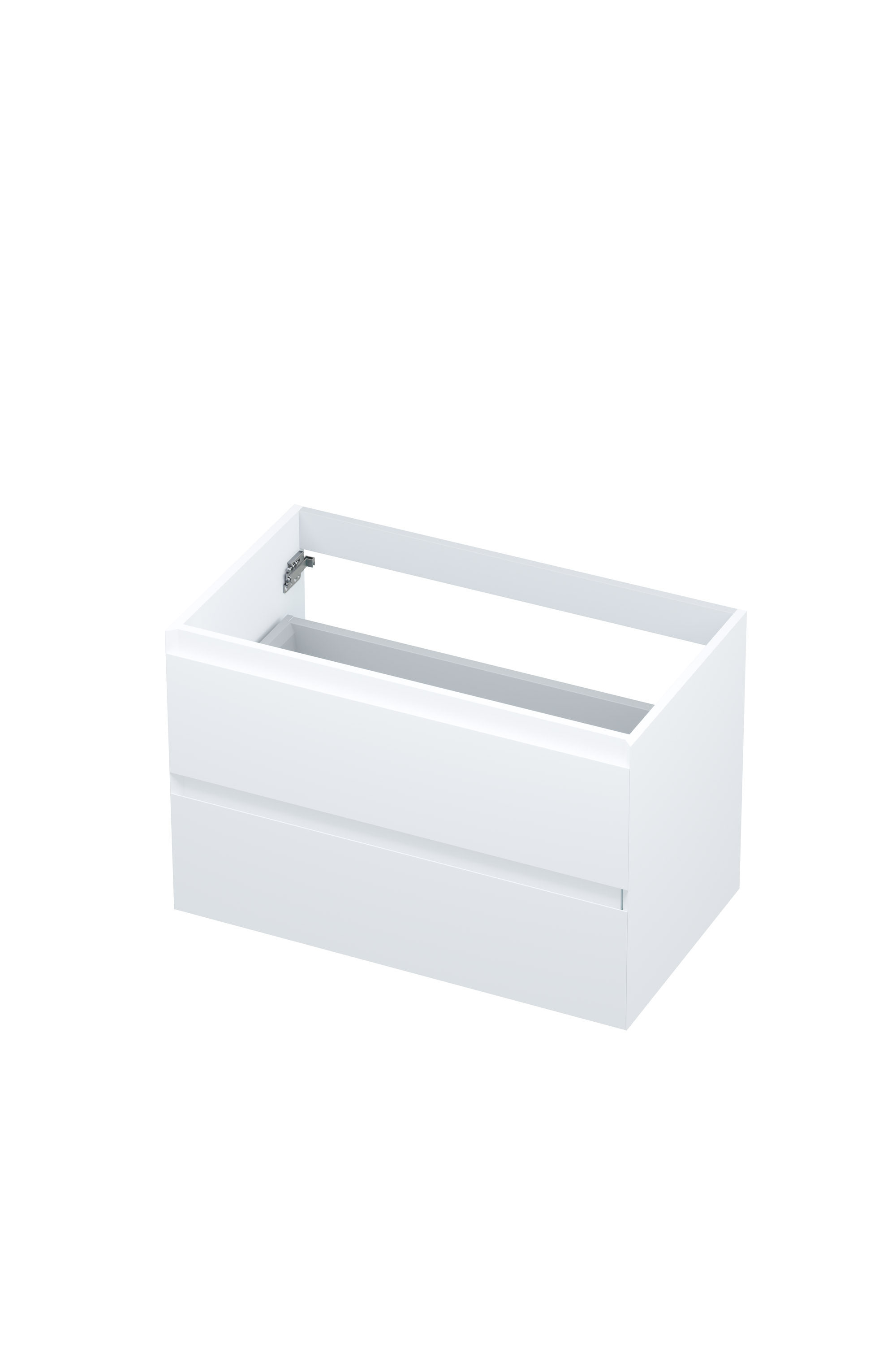 INK onderk. 2 laden greepl. gelakt 45gr 1240470 Mat wit H520xB800xD450