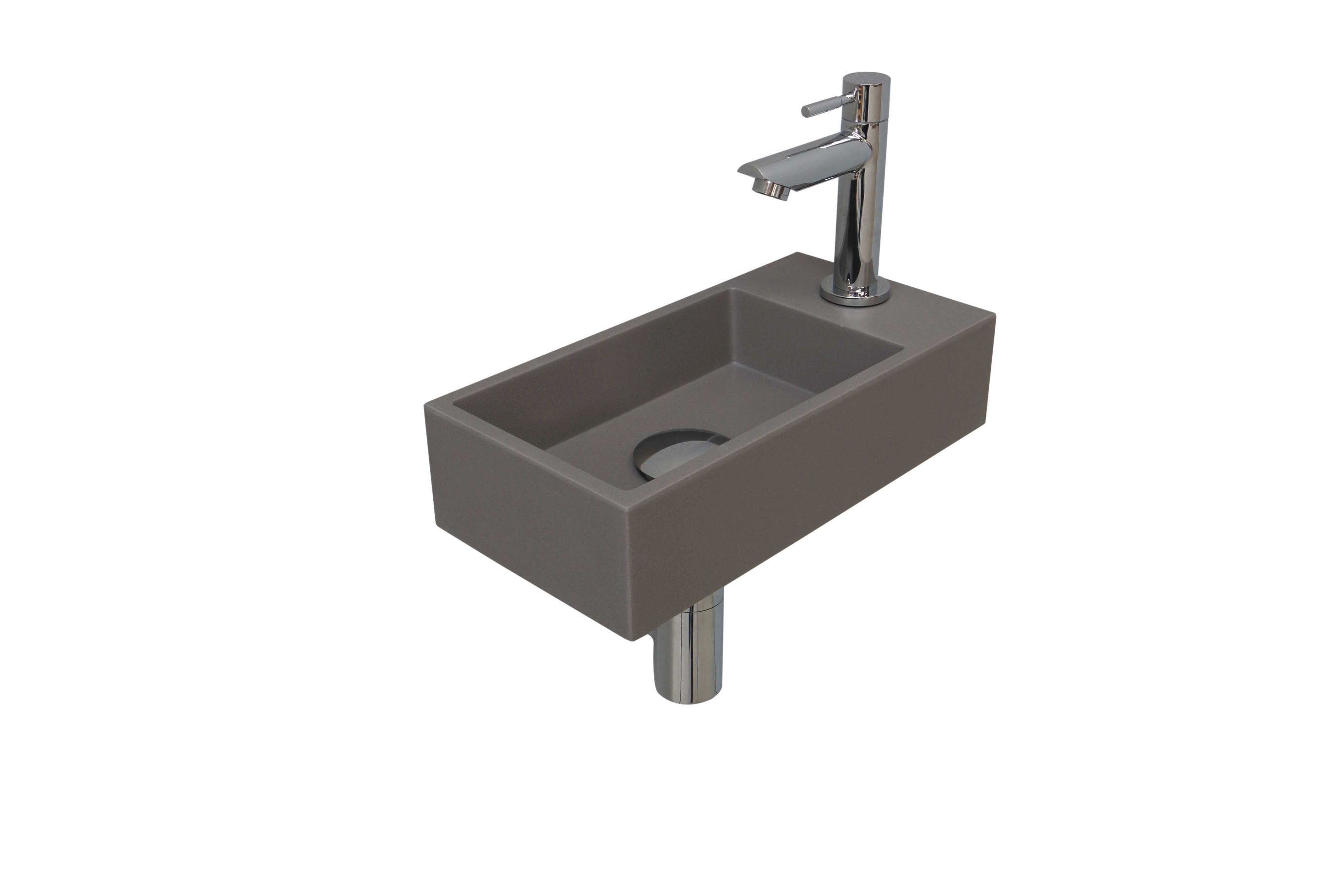 INK Versus Fonteinpack Quartz rechts 1805135 Quartz beton/chroom H90xB360xD180