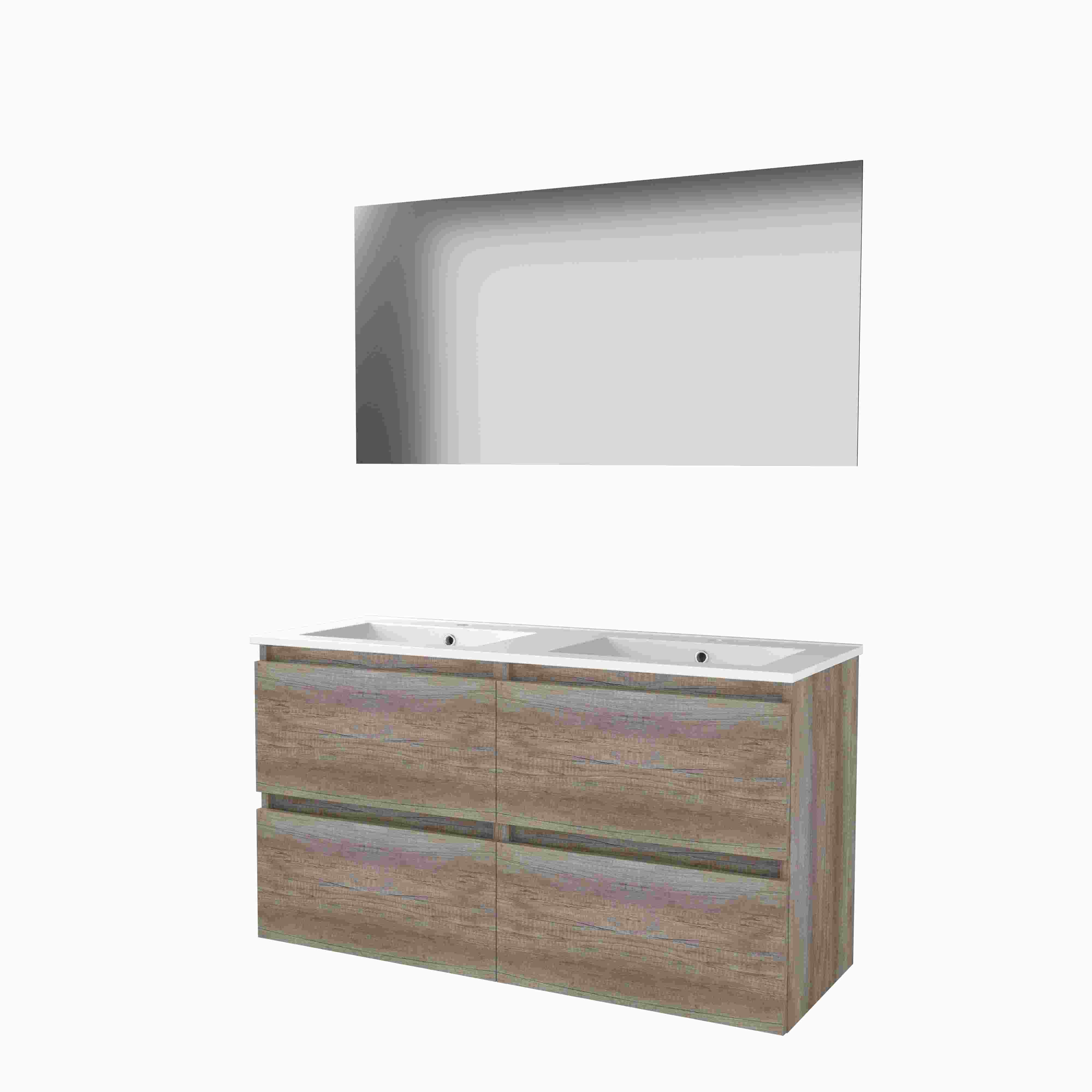 Basic Ultimate 46 onderk. GL incl. 4 la + pors. wast. incl. 2 krgt. incl. spg. m. LED ind. o+b B1200xD460 Scotch Oak / 1813707