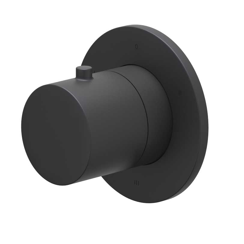 IVY Bond Afbouwdeel 3-weg stop-omstel symmetry met rond rozet 6202442 Mat zwart PED