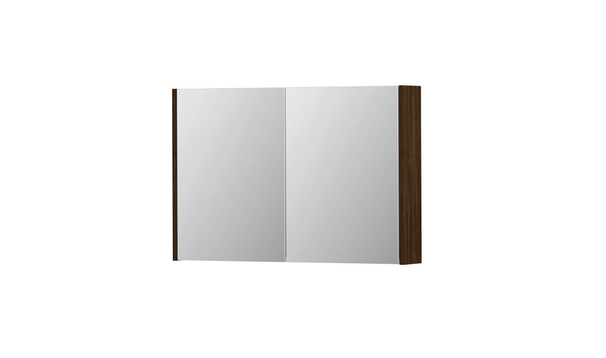 INK SPK1 spiegelkast m. 2 dubbelzijdige spiegeldeuren en stop/schak. 1110617 Koper eiken  H600xB900xD140