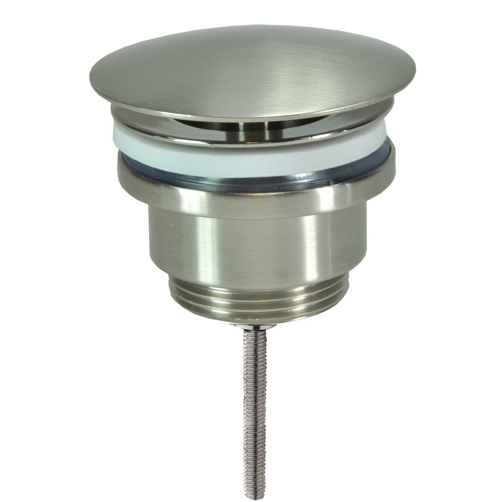 DSI Luxe afvoerplug 5/4 niet afsluitbaar v.fontein RVS Look