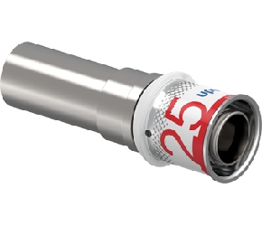 Uponor S Press Plus sok met koperovergang 25x22 CU 1070618