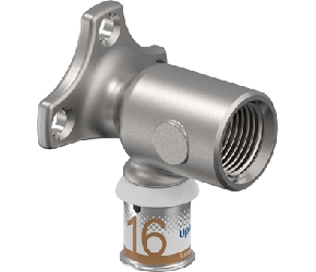 Uponor S-Press Plus pers muurplaat met flens lang model 16mm x 1/2  (1070644) (10)