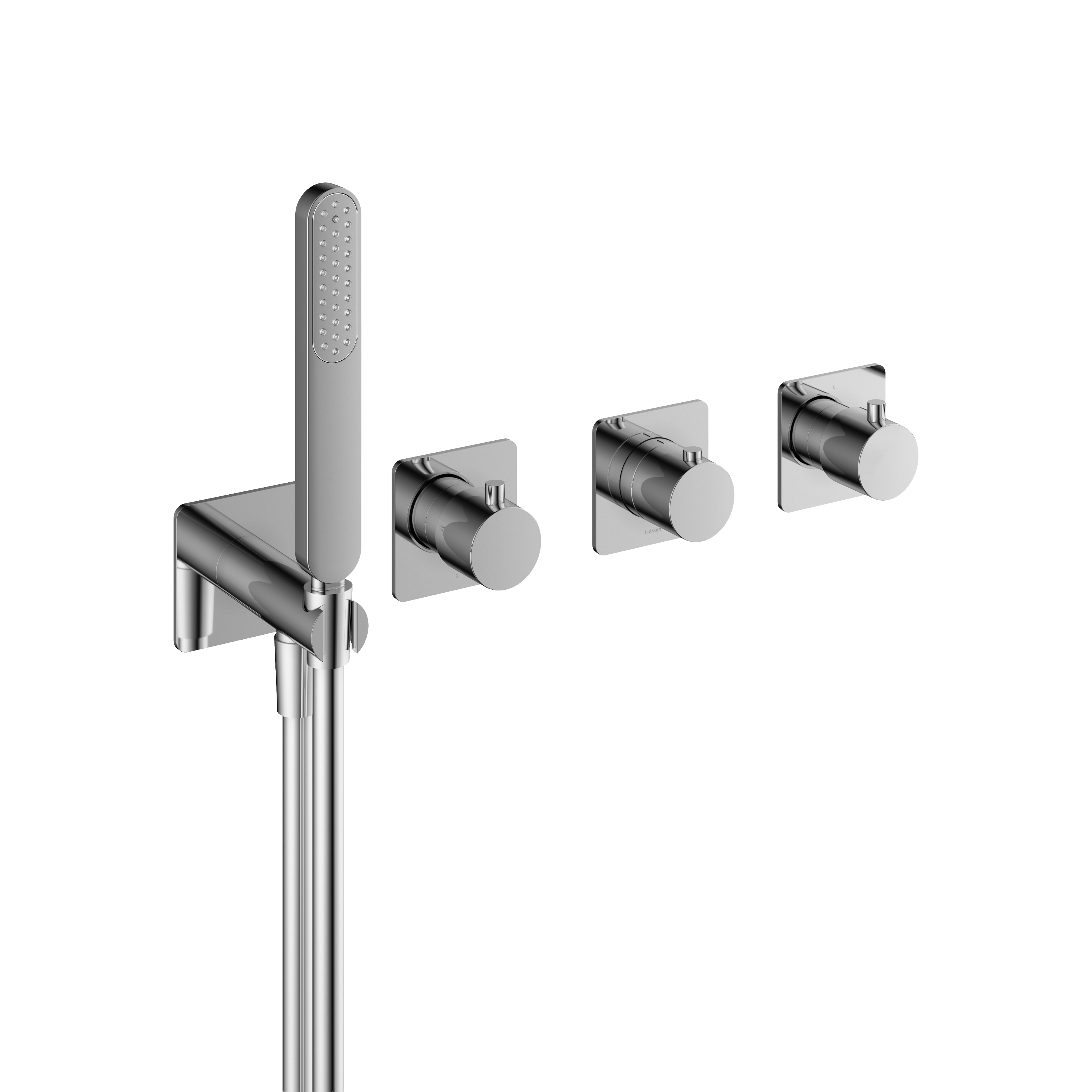 Hotbath Gal afbouwdeel bad/douche therm. 2 stopkr. z. uitl. GL7071EXTCR Chroom