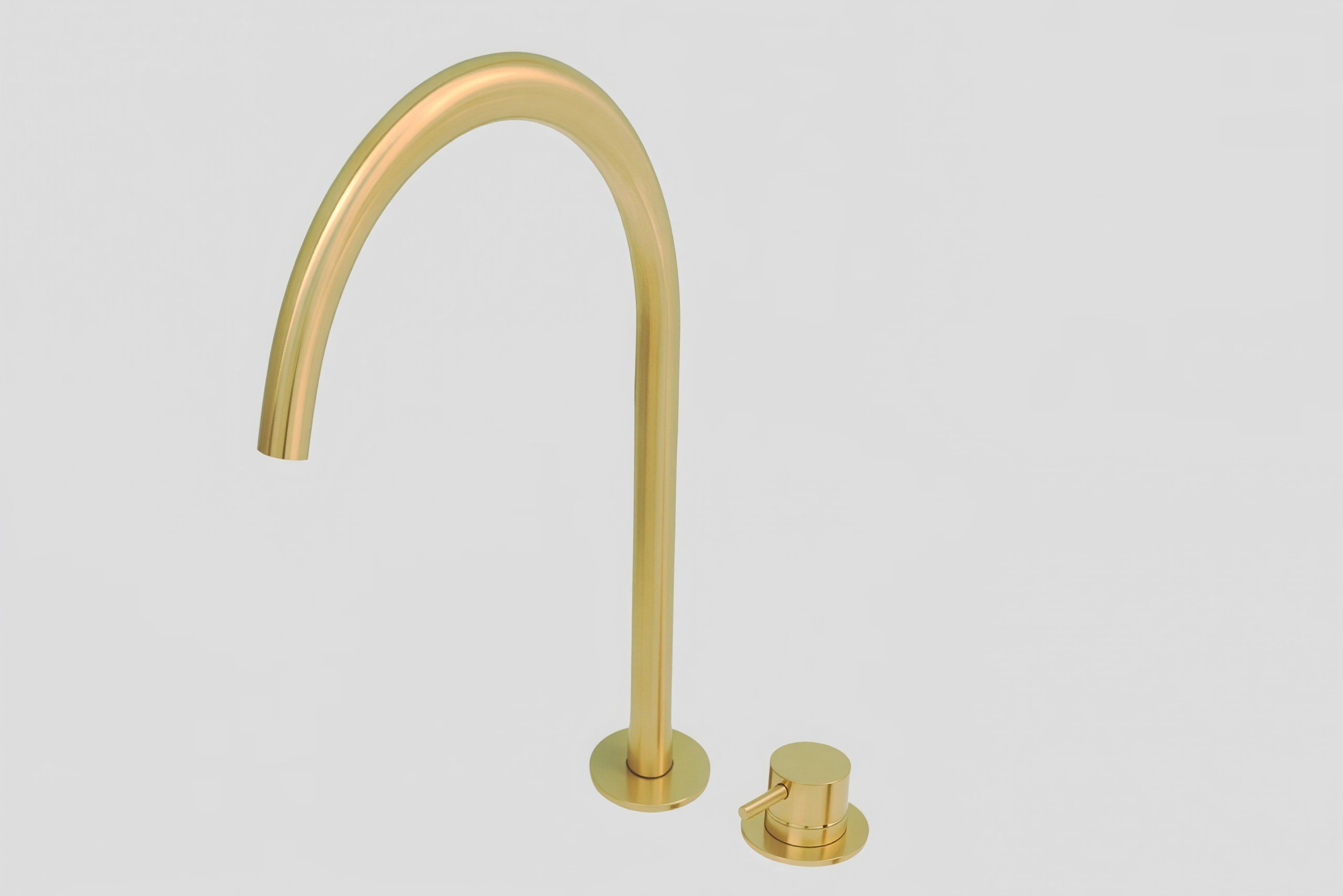 Lagoo Garda Wastafelmengkraan 2-gats m. draaibare uitloop high G1232BB Brushed Brass PVD