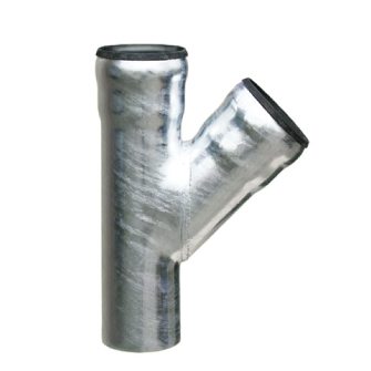 Stalen t-stuk 100mm 45gr.