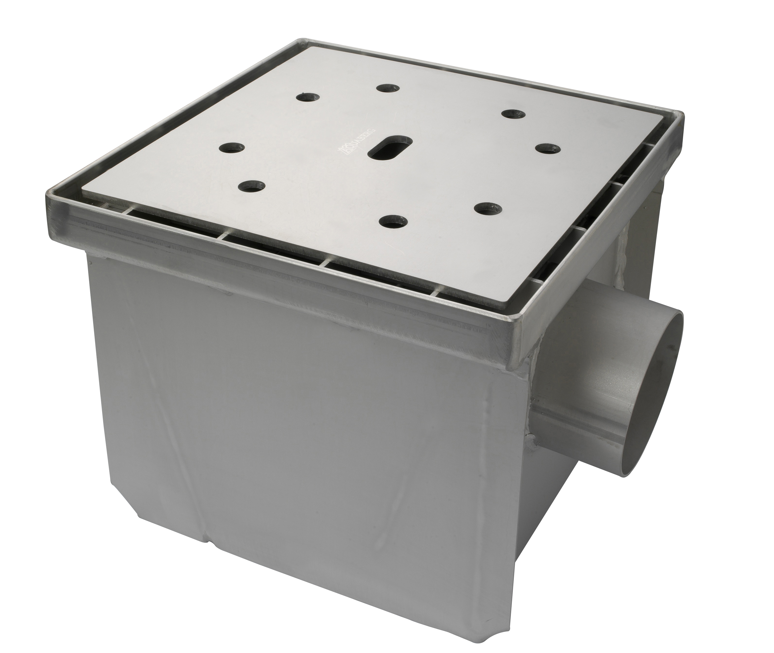 Aquaberg RVS put voor industrie zij-uitlaat 4630 30x30cm