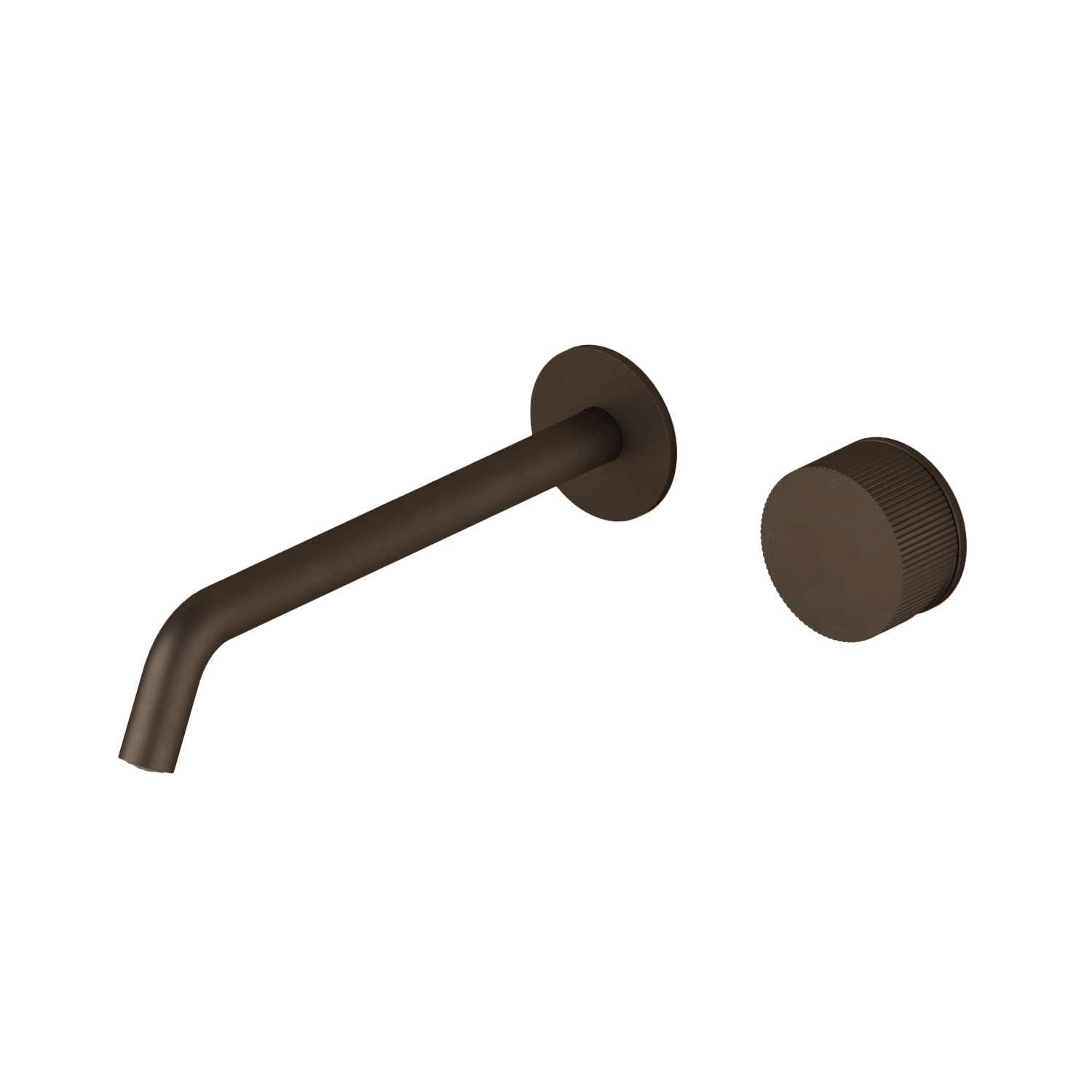 Hotbath GUY afbouwdeelv inbouw wastafelkraan 25 cm uitloop GY005REXT25TB Tuscan bronze