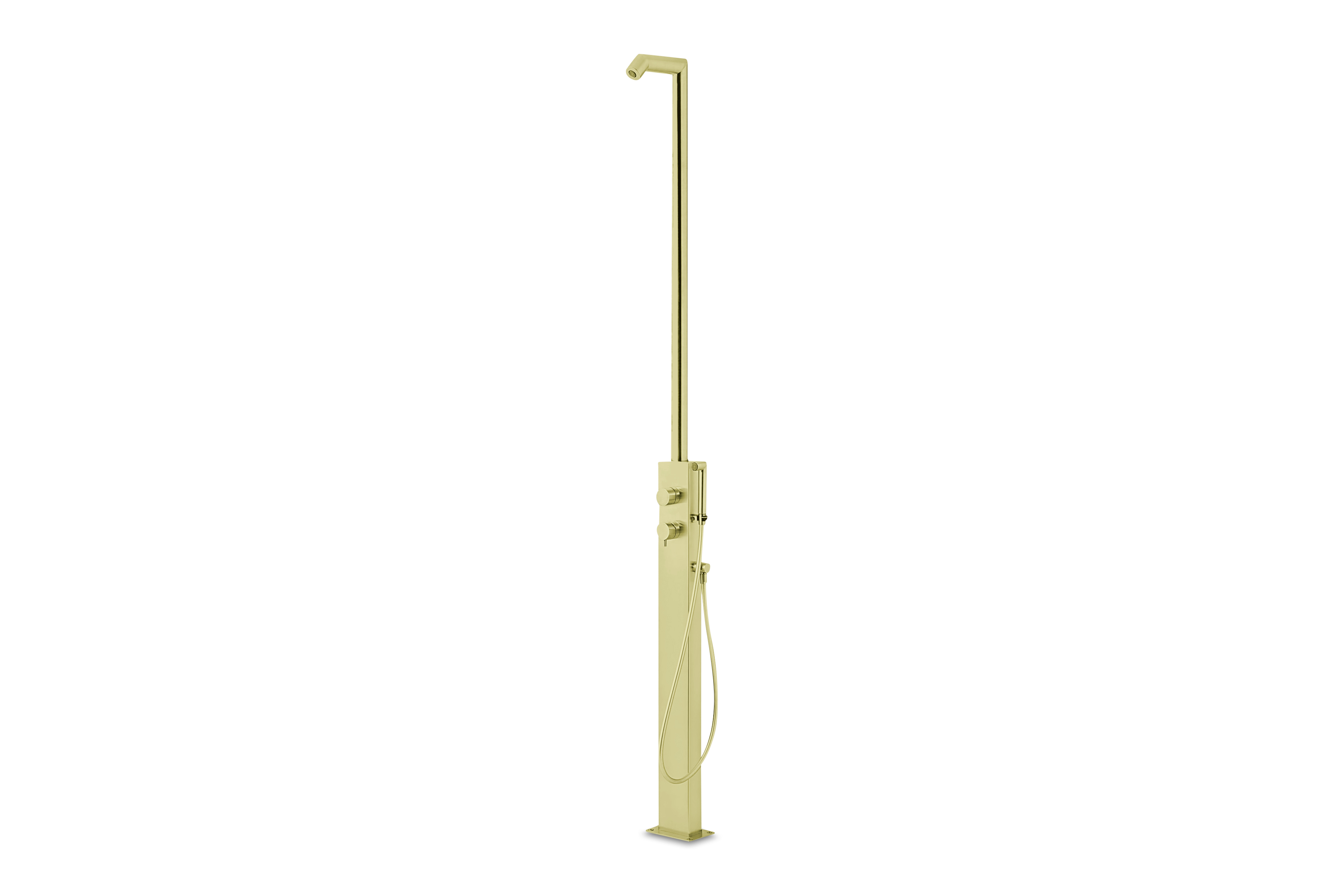 Lagoo Nesso Buitendouche m. 2-weg omstel en handdouche N8002BB Brushed Brass PVD