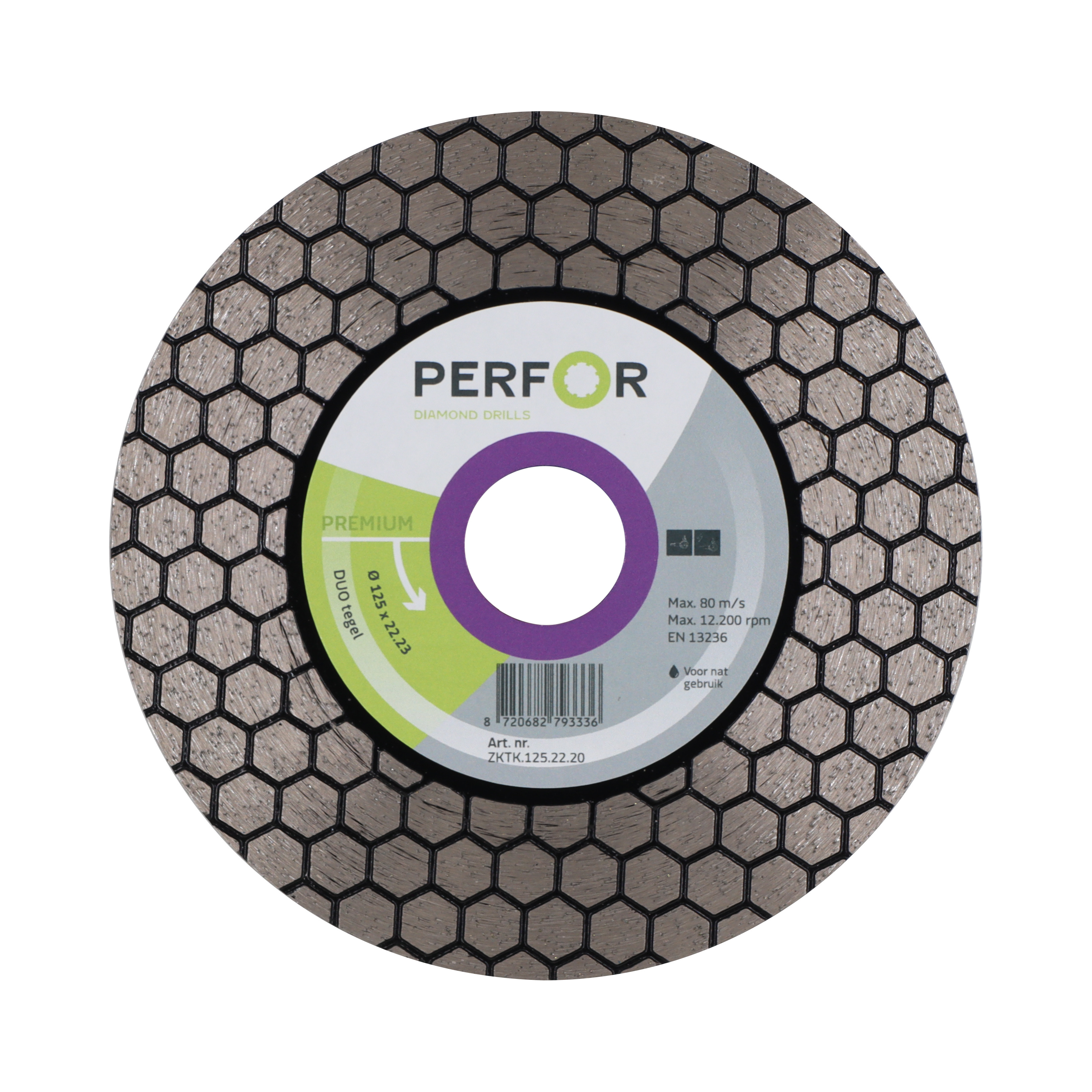 Zaagblad DUO tegel 125 asgat 22.2 ZKTK.125.22.20