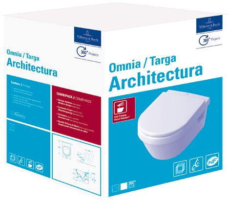 V&B Omnia architectura Combi-Pack 5684H101 Wit Alpin