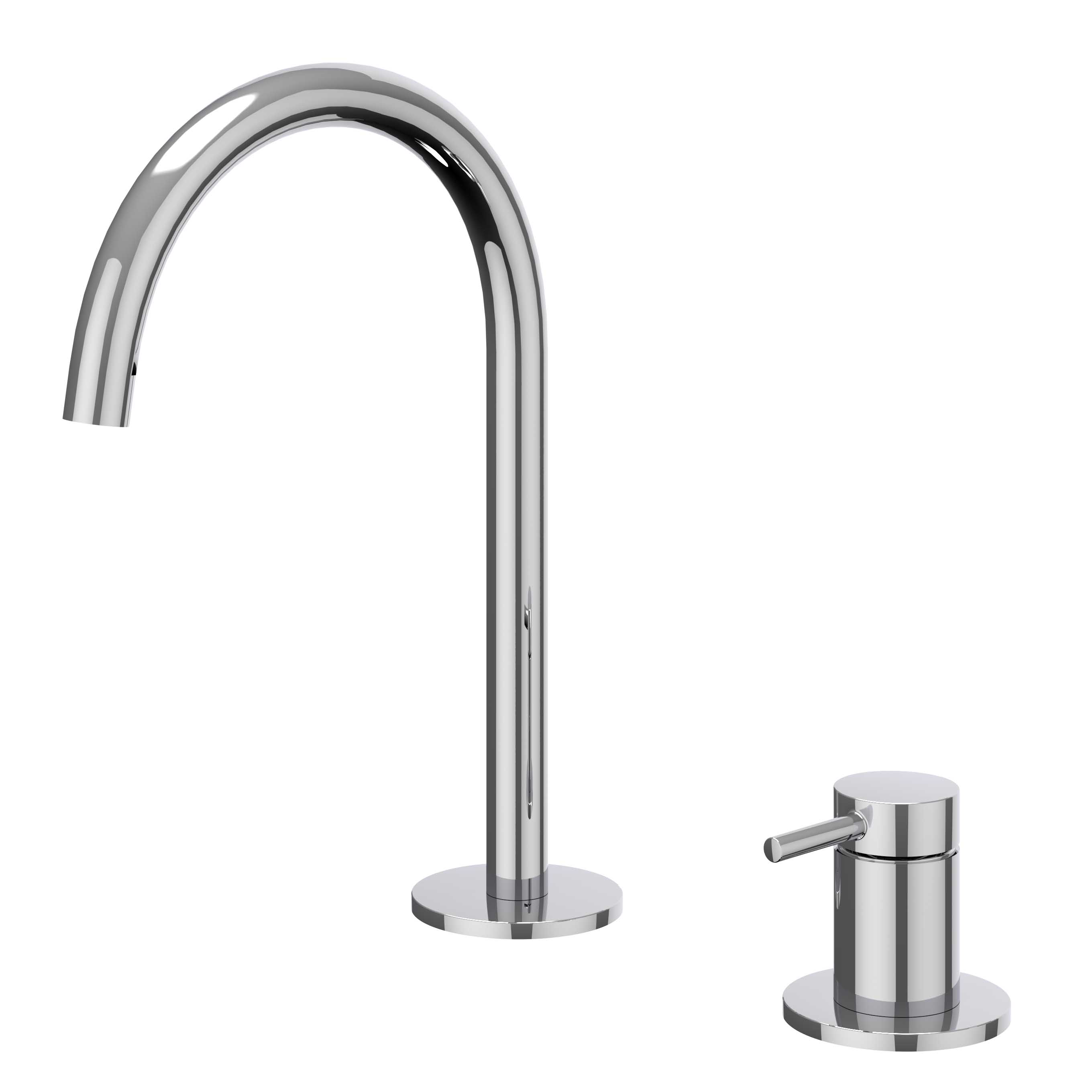 IVY Bond Wastafelmengkraan 2-gats bladmontage met uitloop coldstart 6100301 Chroom