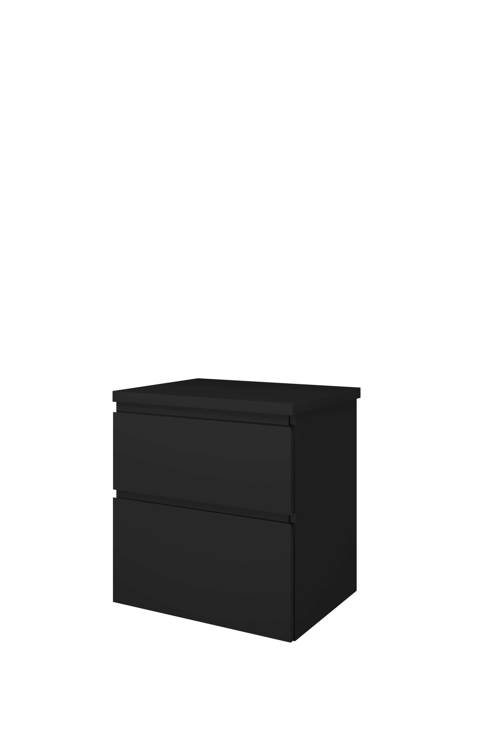 Proline set Top afdekplaat en onderk. a-sym. 1817286 Mat zwart H632xB600xD460