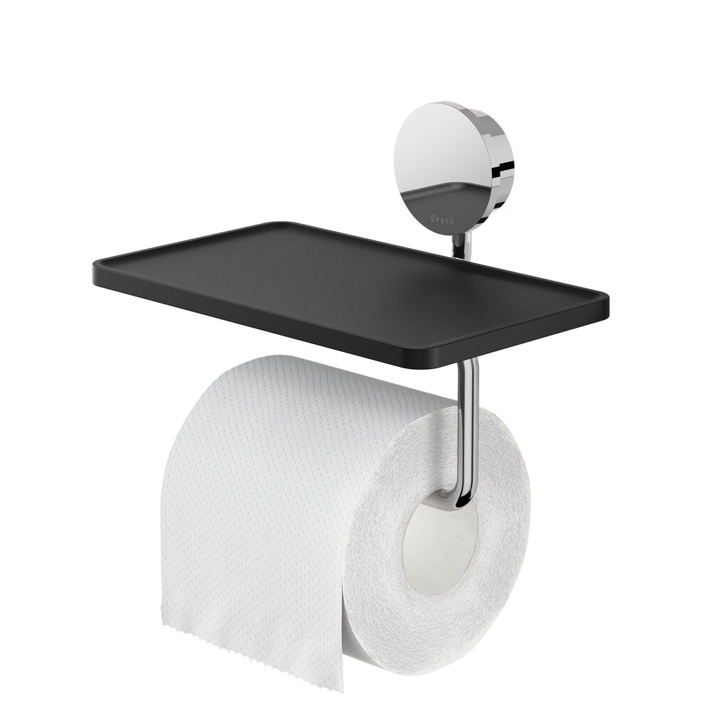 Geesa Opal toiletrolhouder met planchet 917224-02 chroom