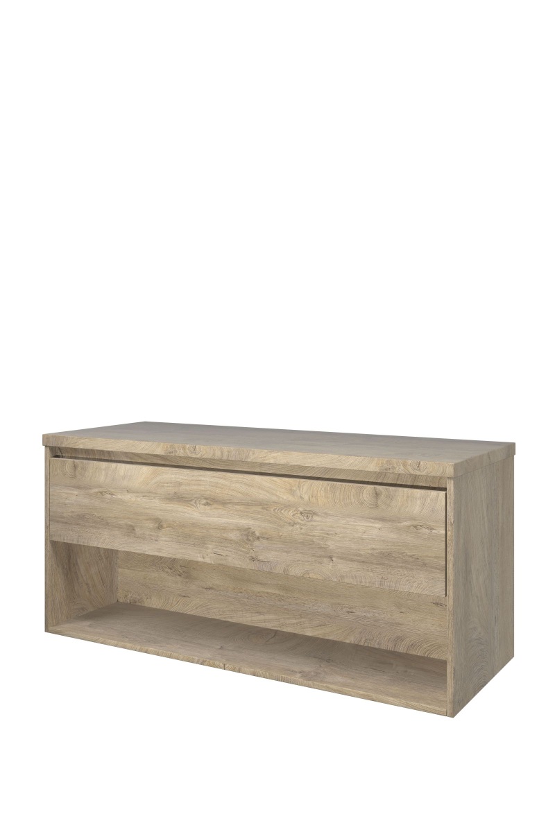 Proline set Top afdekplaat en onderk. met schap 1817231 Raw oak H552xB1200xD460