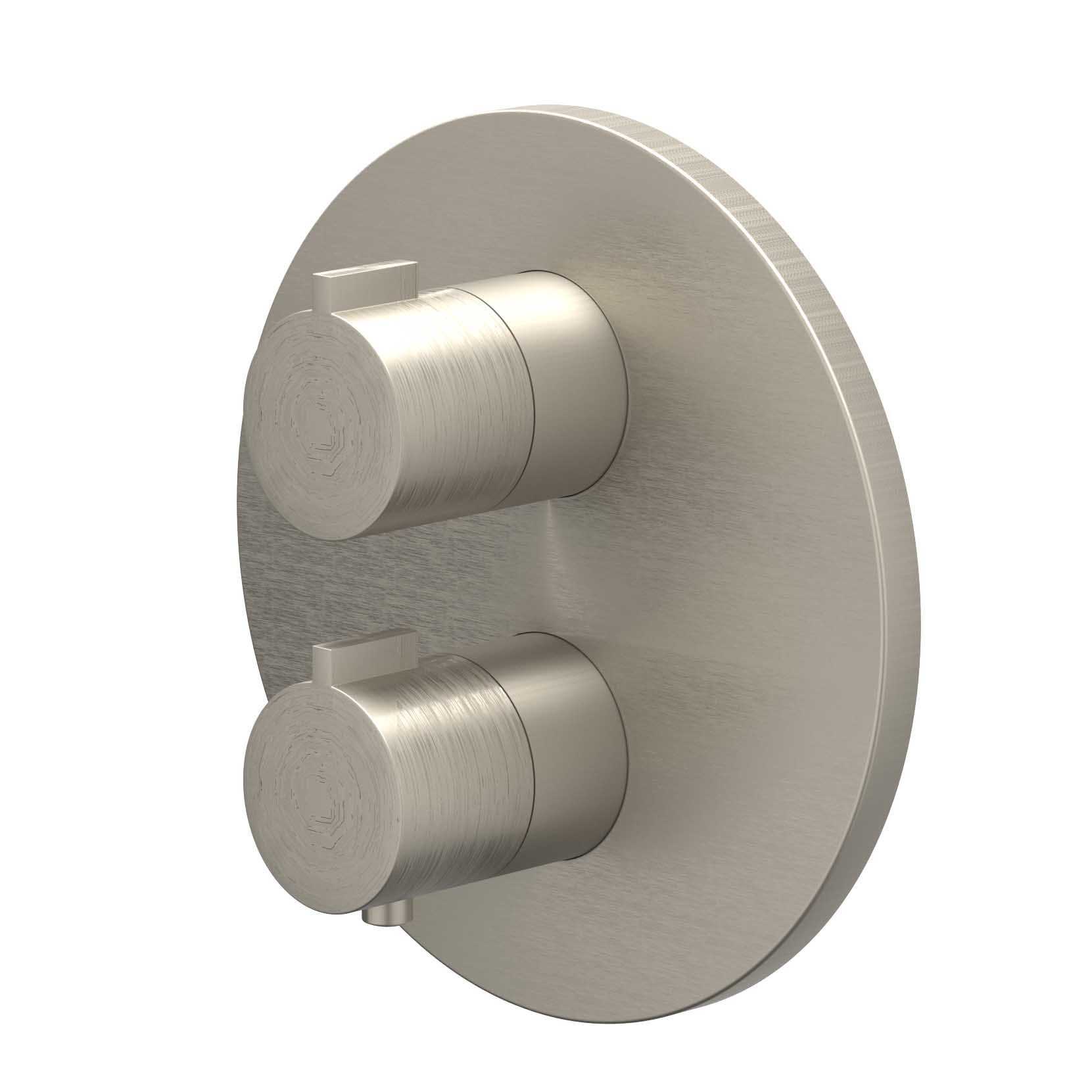 IVY Pact Afbouwdeel inbouwthermostaat met 2-weg stop-omstel 6202153 gebr. nickel PVD