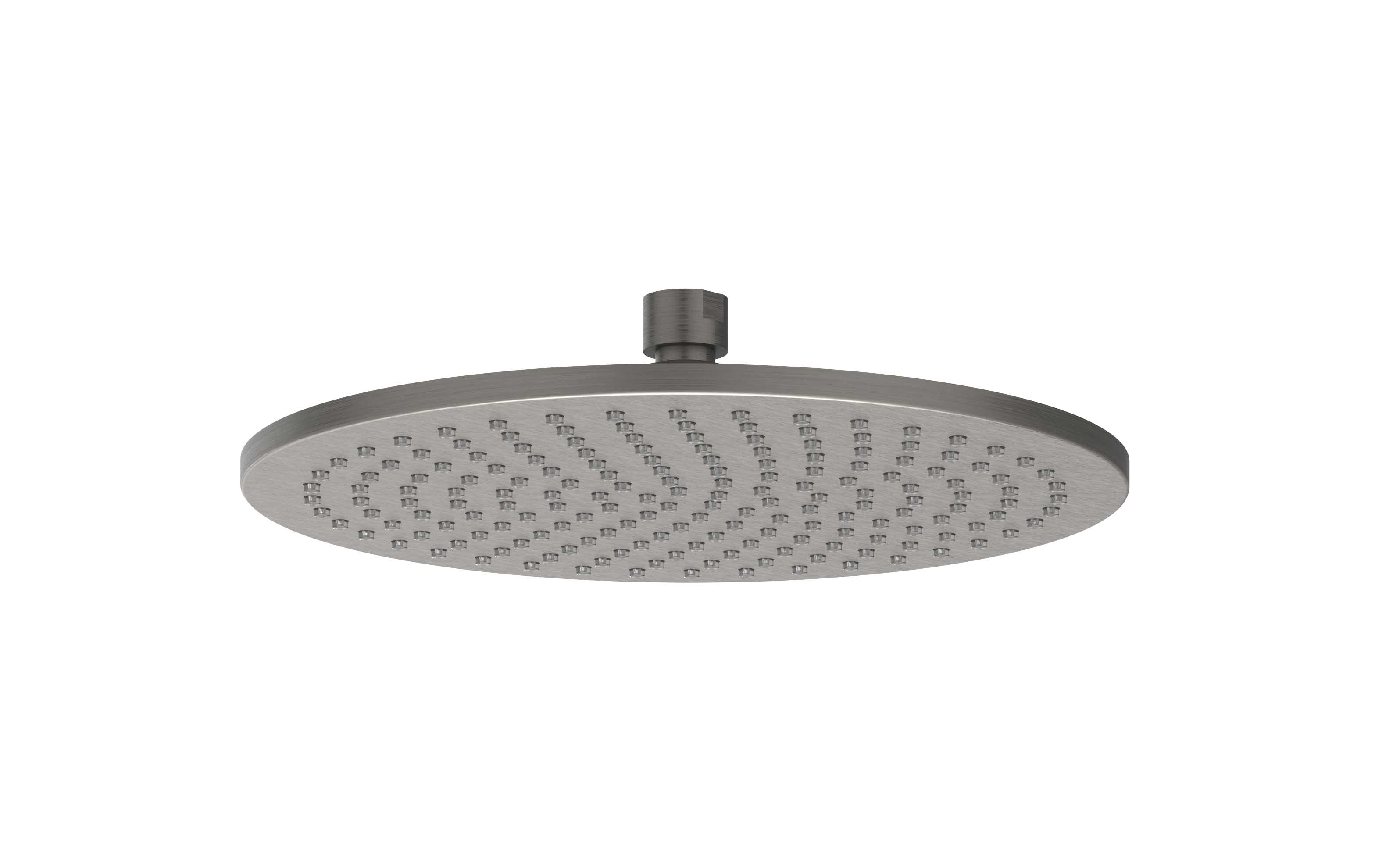 IVY Toebehoren Hoofddouche medium 25cm met antikalk nozzels 6900706 gebr. metal black PVD