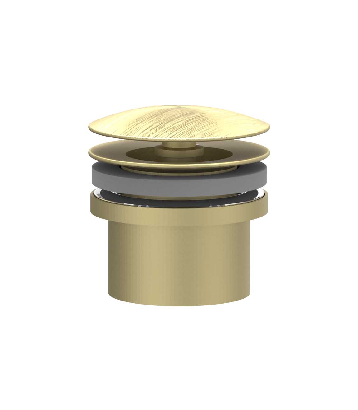 IVY Toebehoren Design plug always open 6901712 RVS316 gebr. mat goud PVD