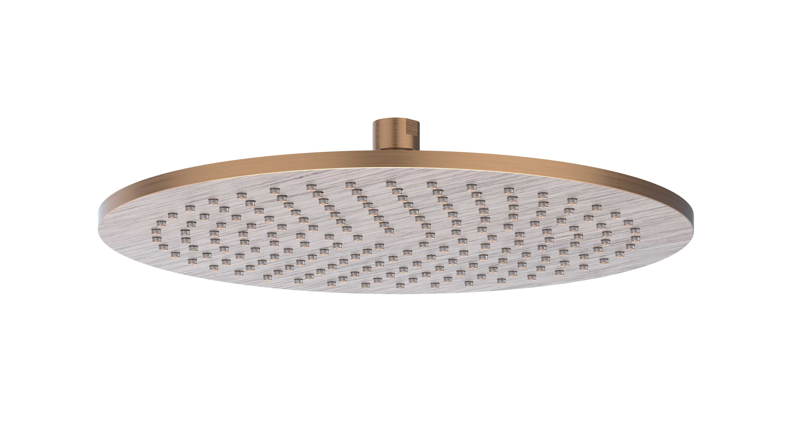 IVY Toebehoren Hoofddouche medium 30cm met antikalk nozzels 6900755 gebr. mat koper PVD