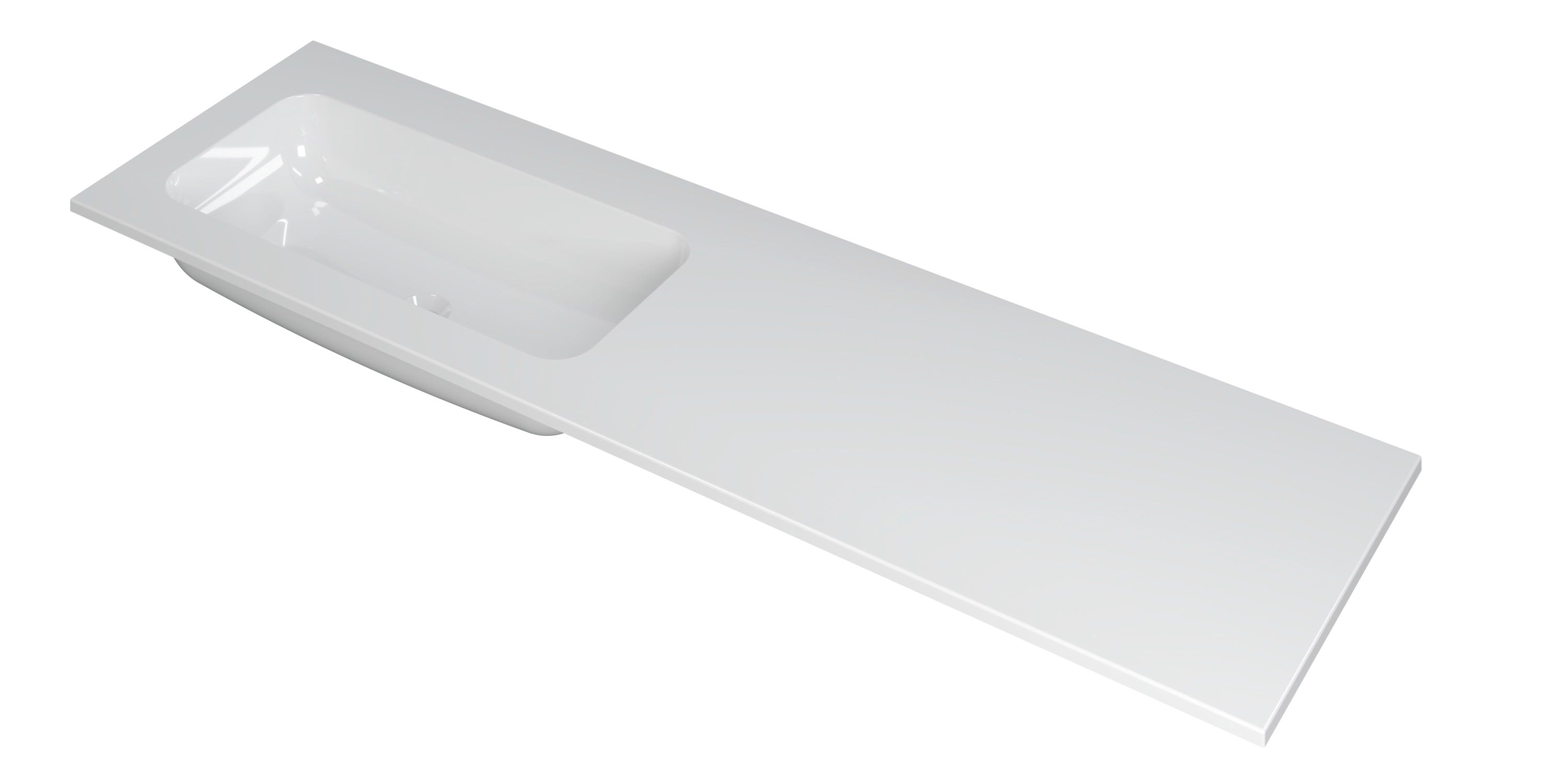 INK Faktor wast. polystone links z. krgt. 3407044 Glans wit H15xB1600xD450