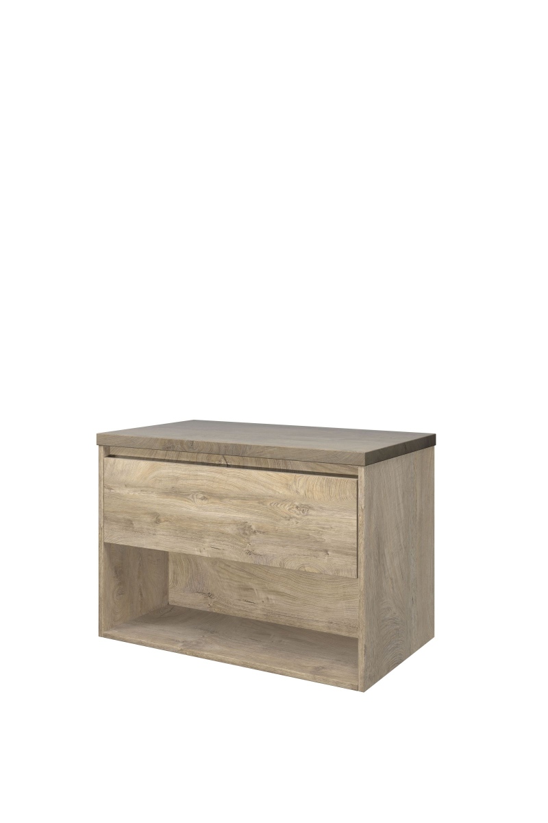 Proline set Top afdekplaat en onderk. met schap 1817211 Raw oak H552xB800xD460