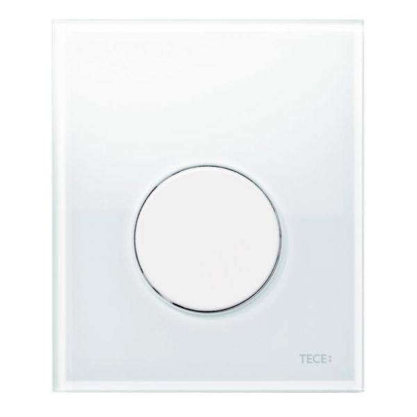 TECEloop urinoir bedieningsplaat 9242650  -  Glas zuiver wit toets wit