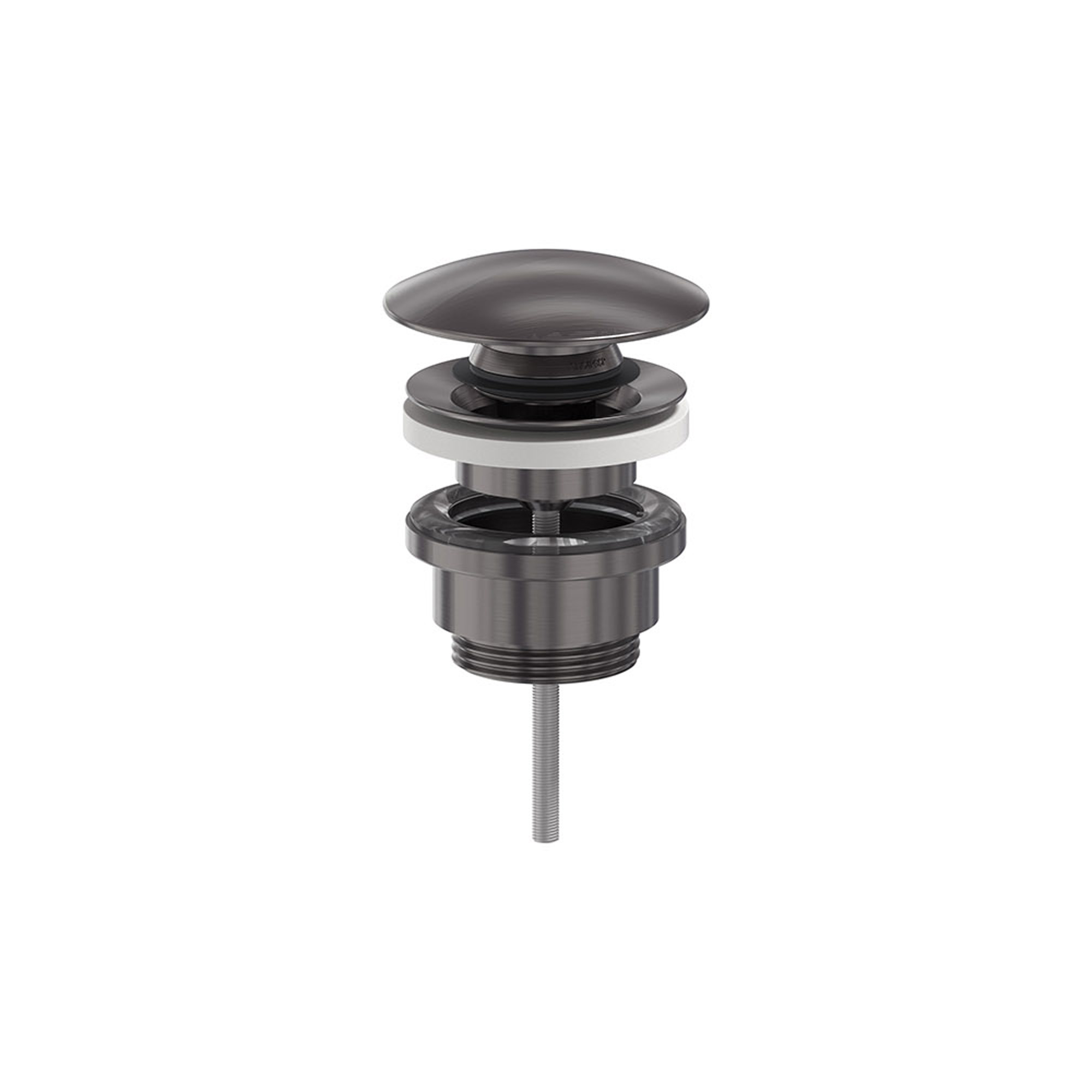 MAY Designplug stop - go 6804356 Geborsteld carbon black PVD