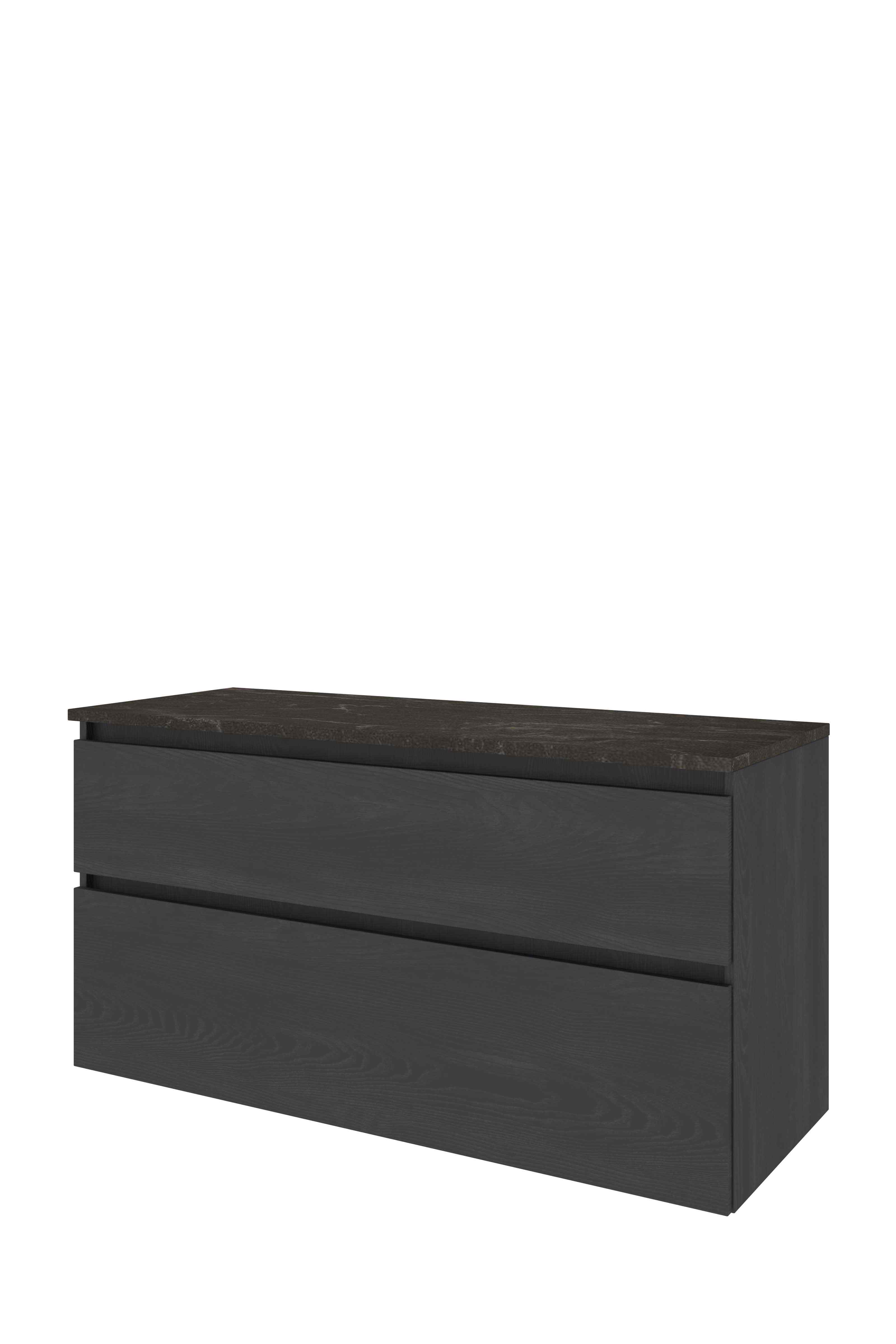 Proline Set Top afdekplaat hardsteen en onderkast a-sym. 1817957 Black oak/Blue stone 1200x460x620