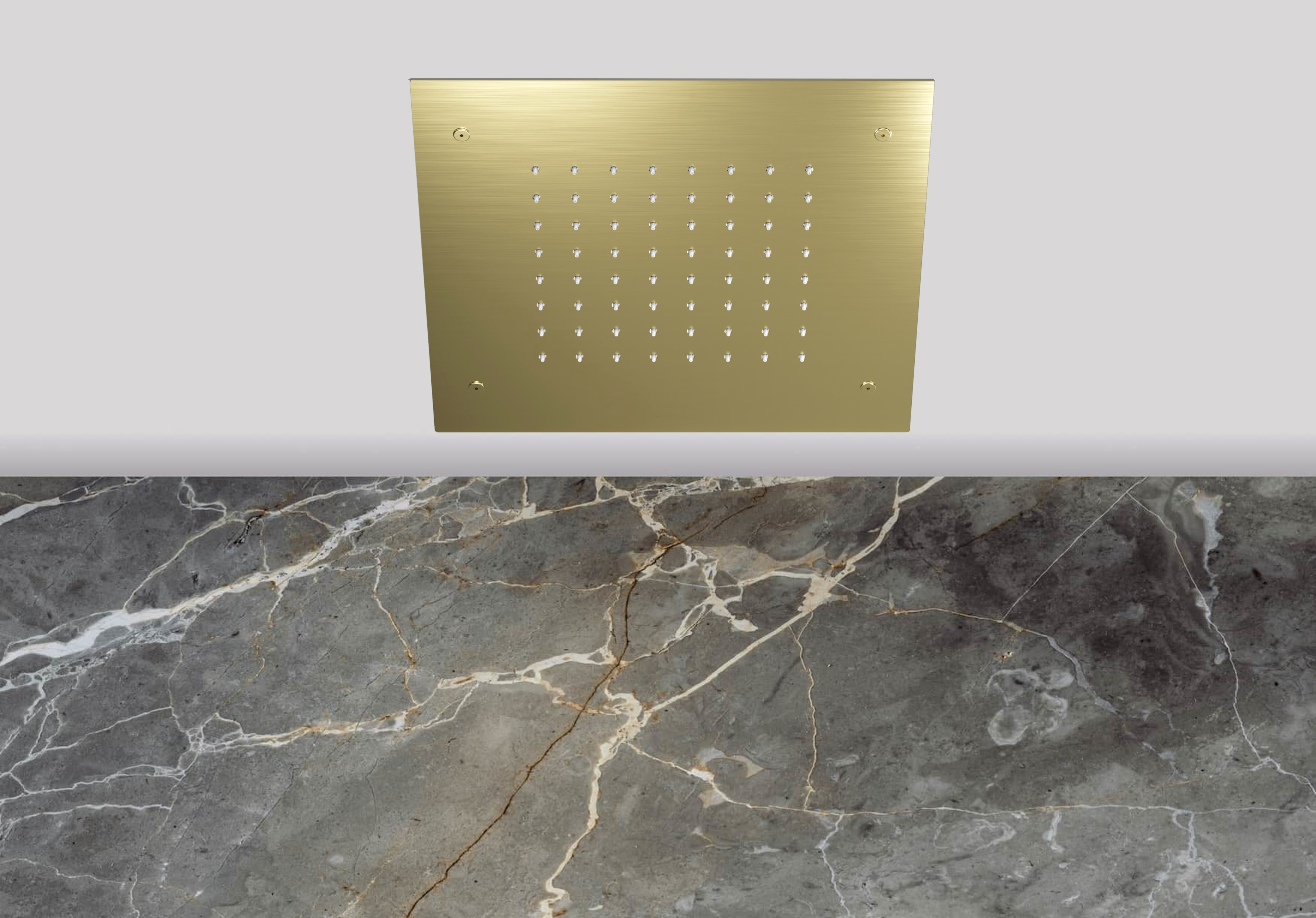 Lagoo Nesso Hoofddouche Showerlicious 300 x 300 N8230BB Brushed Brass PVD