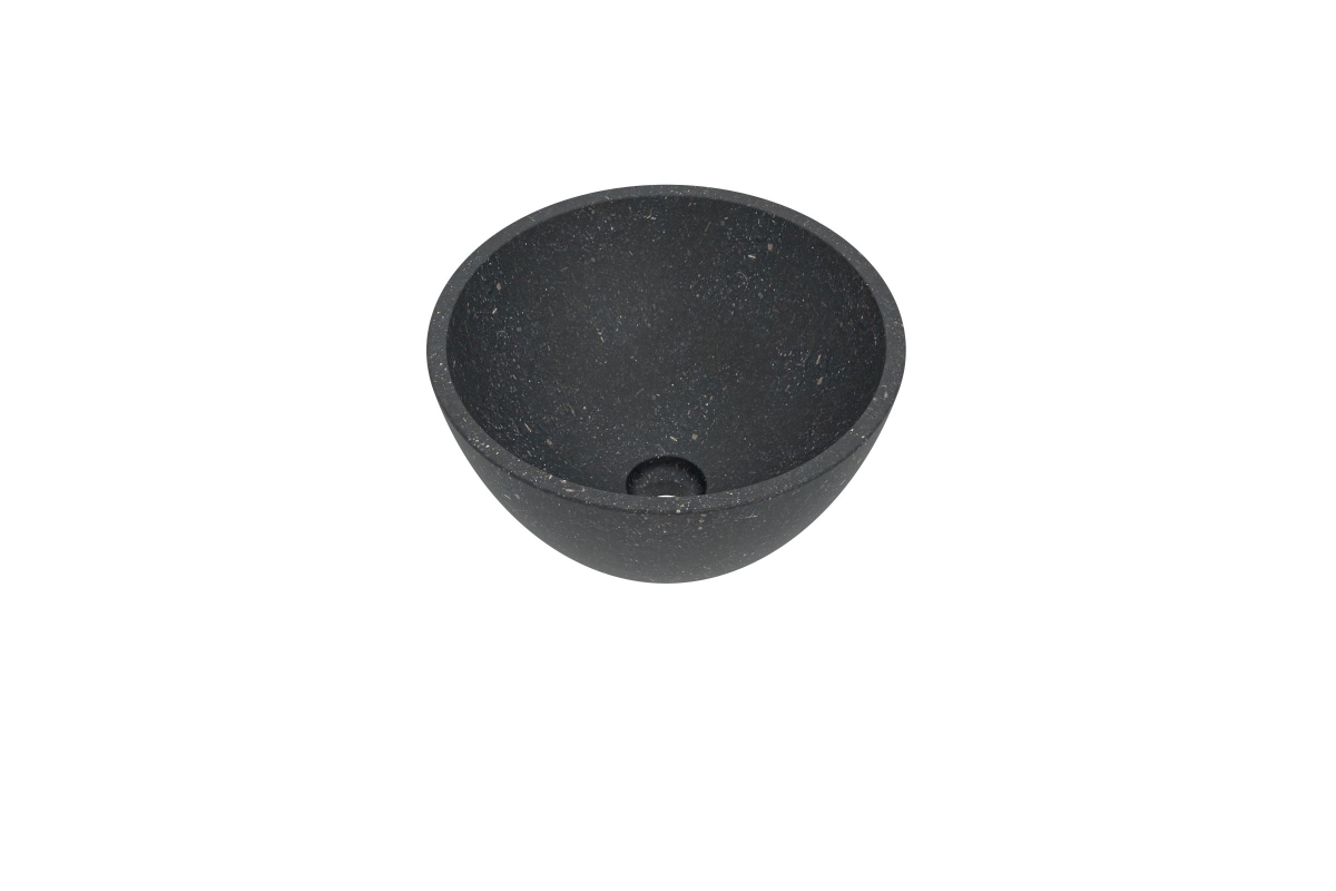 Basic Opbouwwaskom rond natuursteen H140xB400xD400 Hardsteen / 0300210B