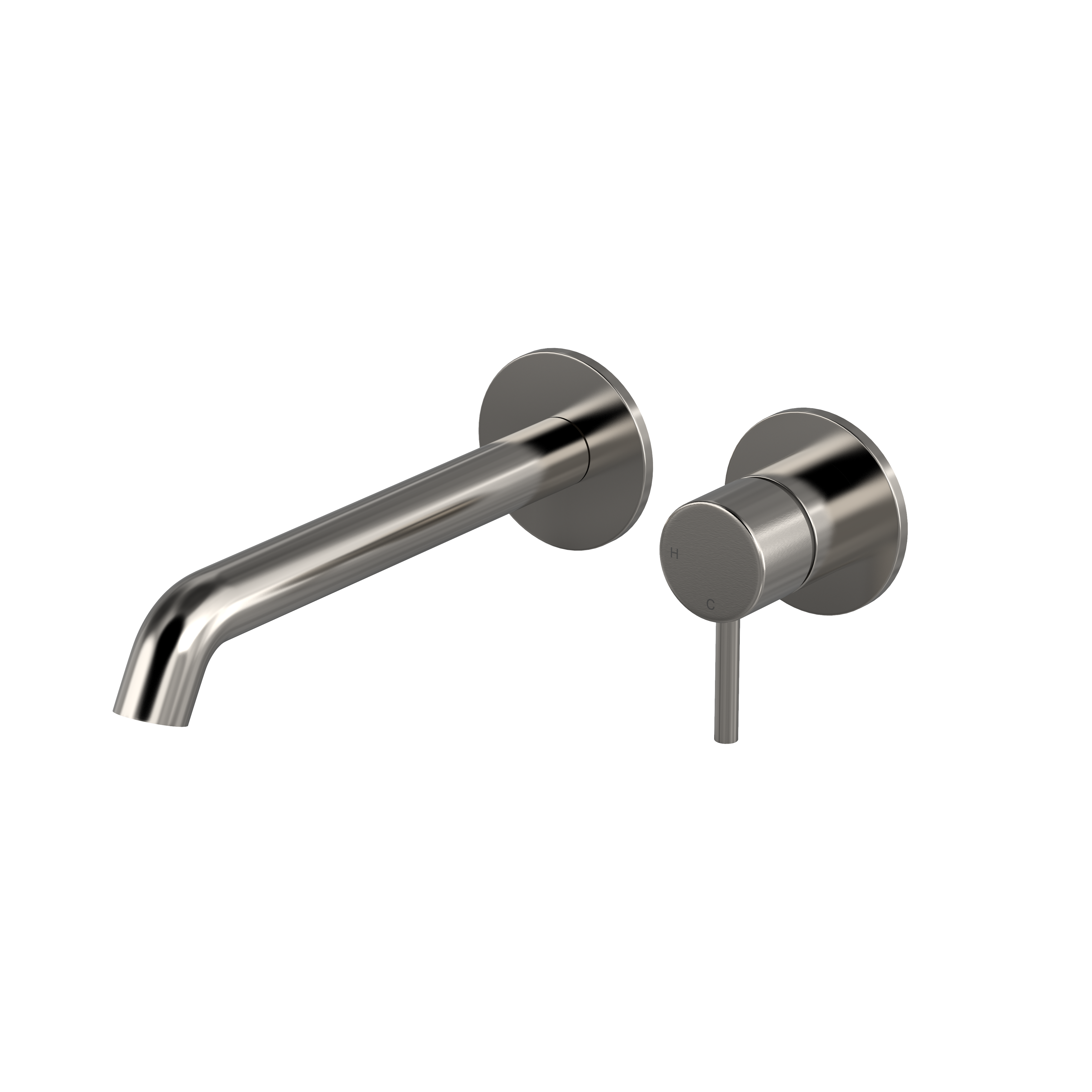 Hotbath BUDDY afbouwdeelv inbouw wastafelkraan 22cm B105EXT22GN Geborsteld nikkel