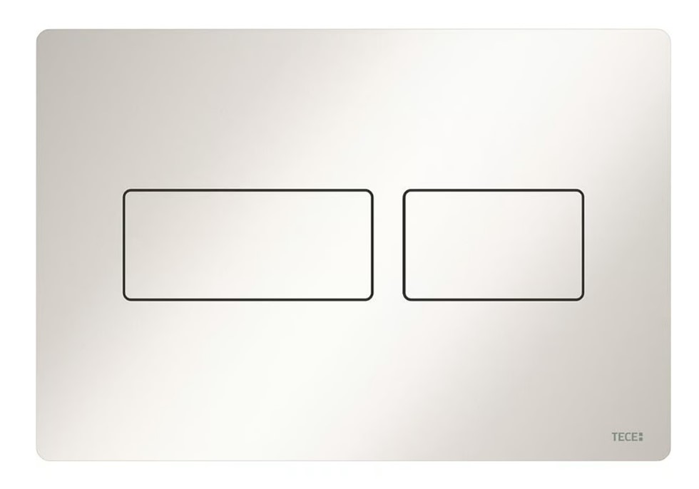 TECEsolid WC bedieningsplaat duo glanzend wit 9240432