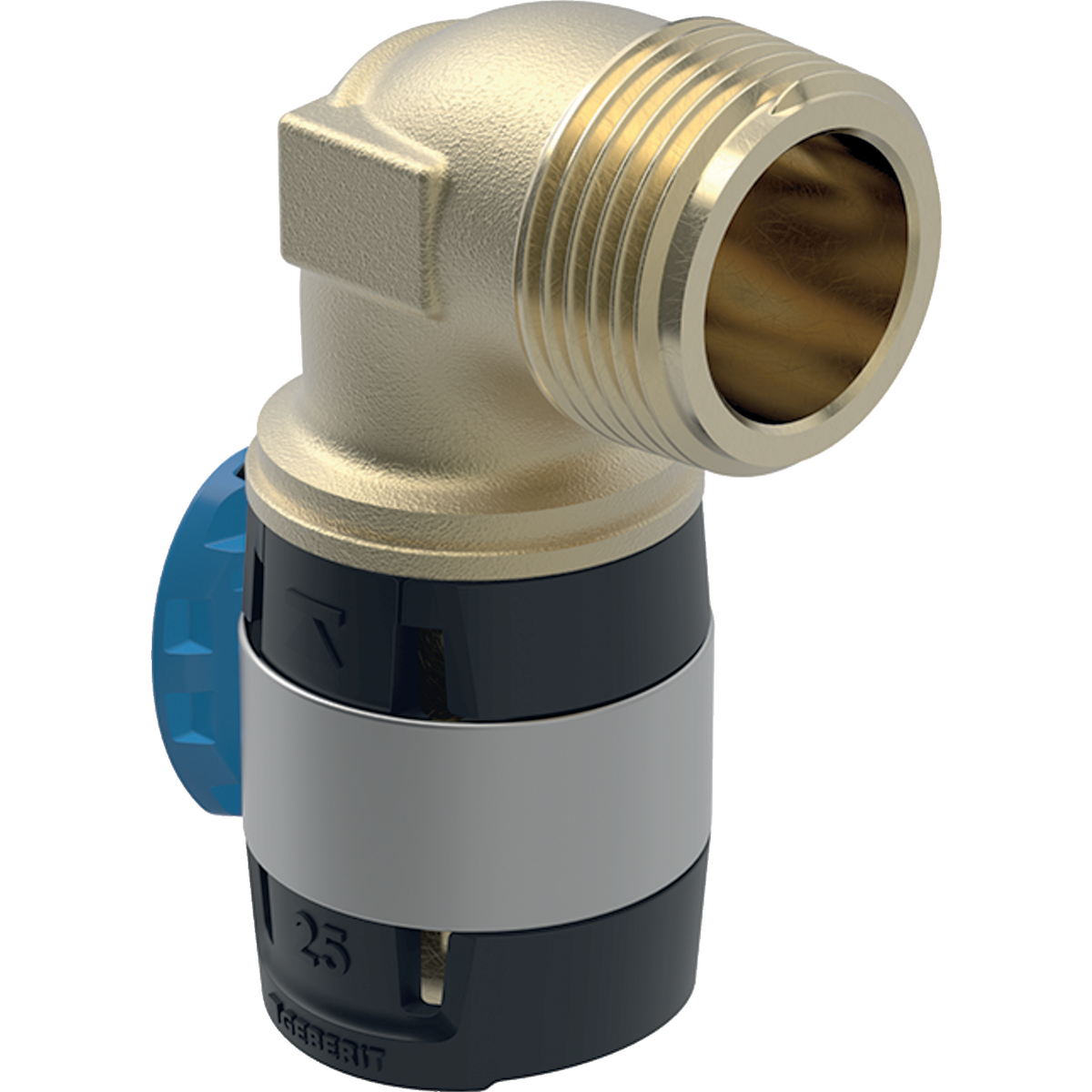 Geberit FlowFit bocht 90gr buitendraad brons 25x3/4 620.502.00.1