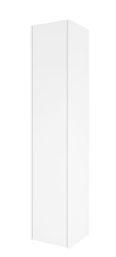 Proline P2O hoge kast 1 deur push 2 open incl. 4 glazen planch. 1228515 Mat wit H1690xB350xD350