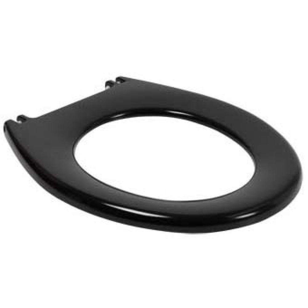 Sanit closetzitting enkel D-1005 zwart 205664282 m.rvs scharnierbev.