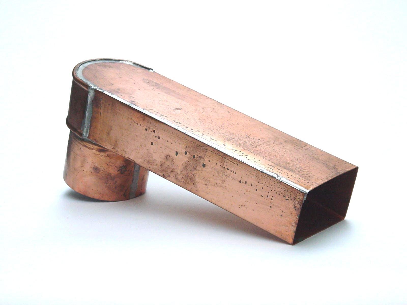 Koperen stadsuitloop 60 x 100   80mm 33cm