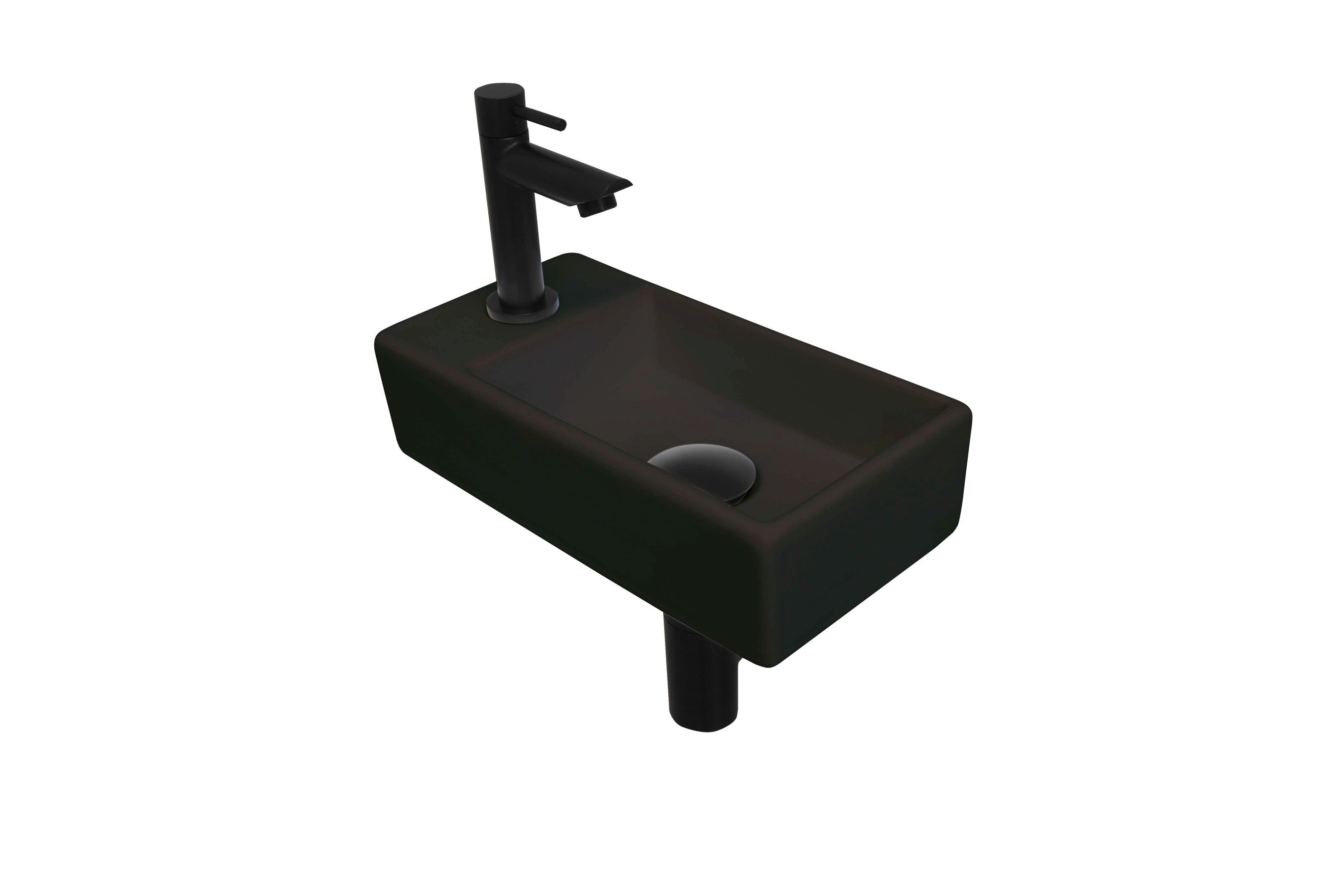 INK Versus Fonteinpack Porselein links 1805352 Mat zwart/mat zwart H90xB360xD180