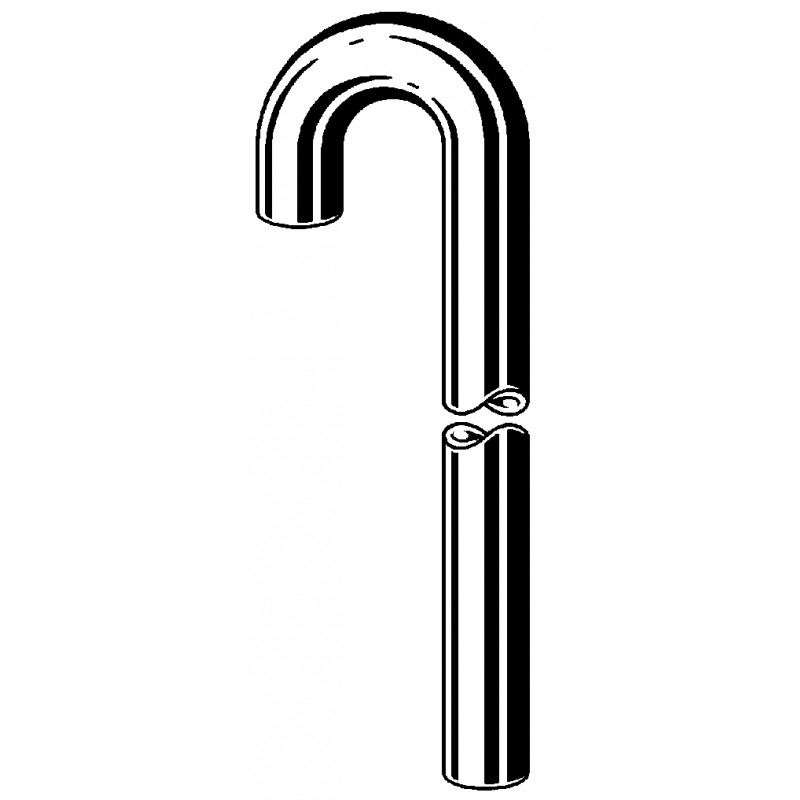 Viega chroom vloerbuis v/buissifon 1 1/4 x 680 (116149)