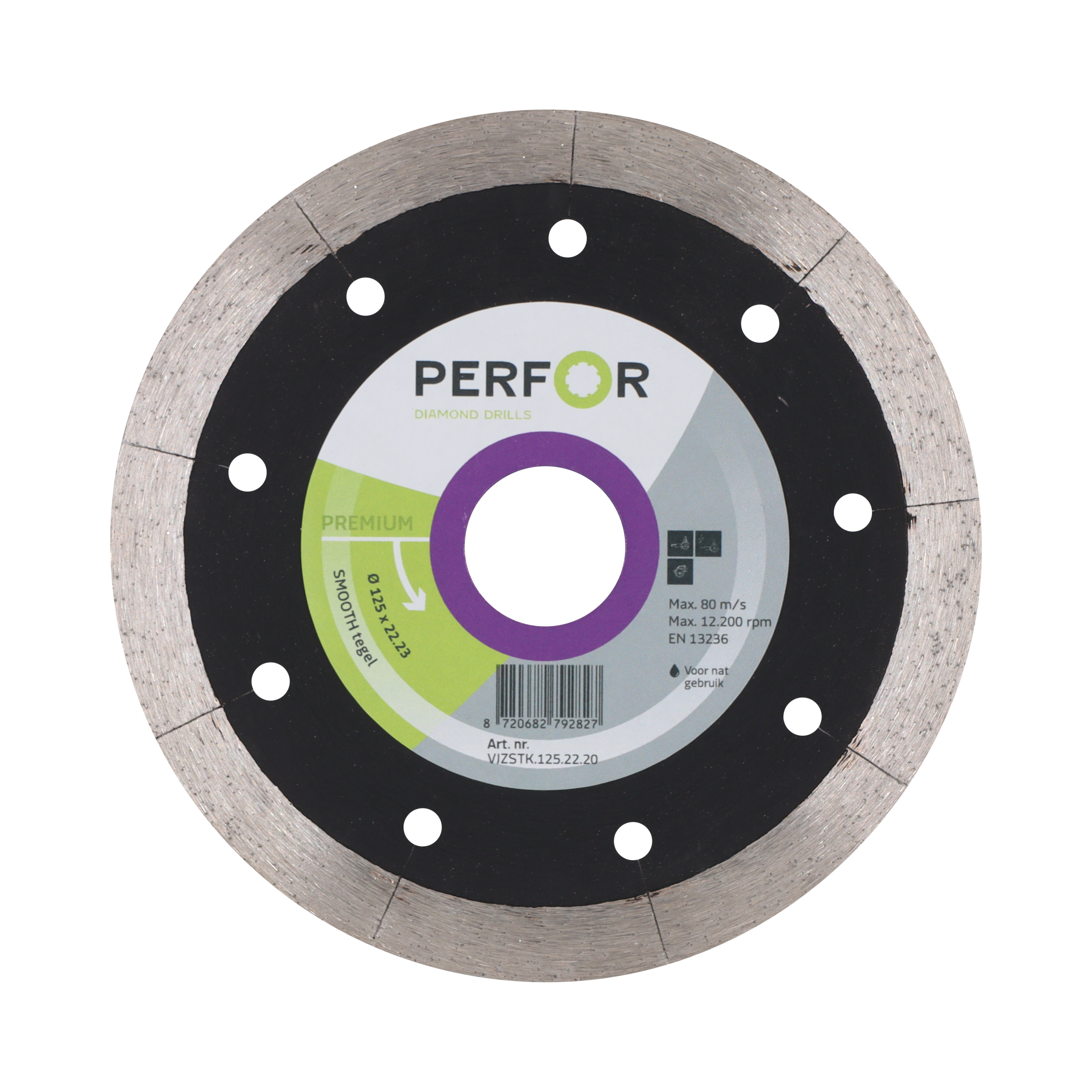 Zaagblad SMOOTH tegel 125 asgat 22.23 VJZSTK.125.22.20