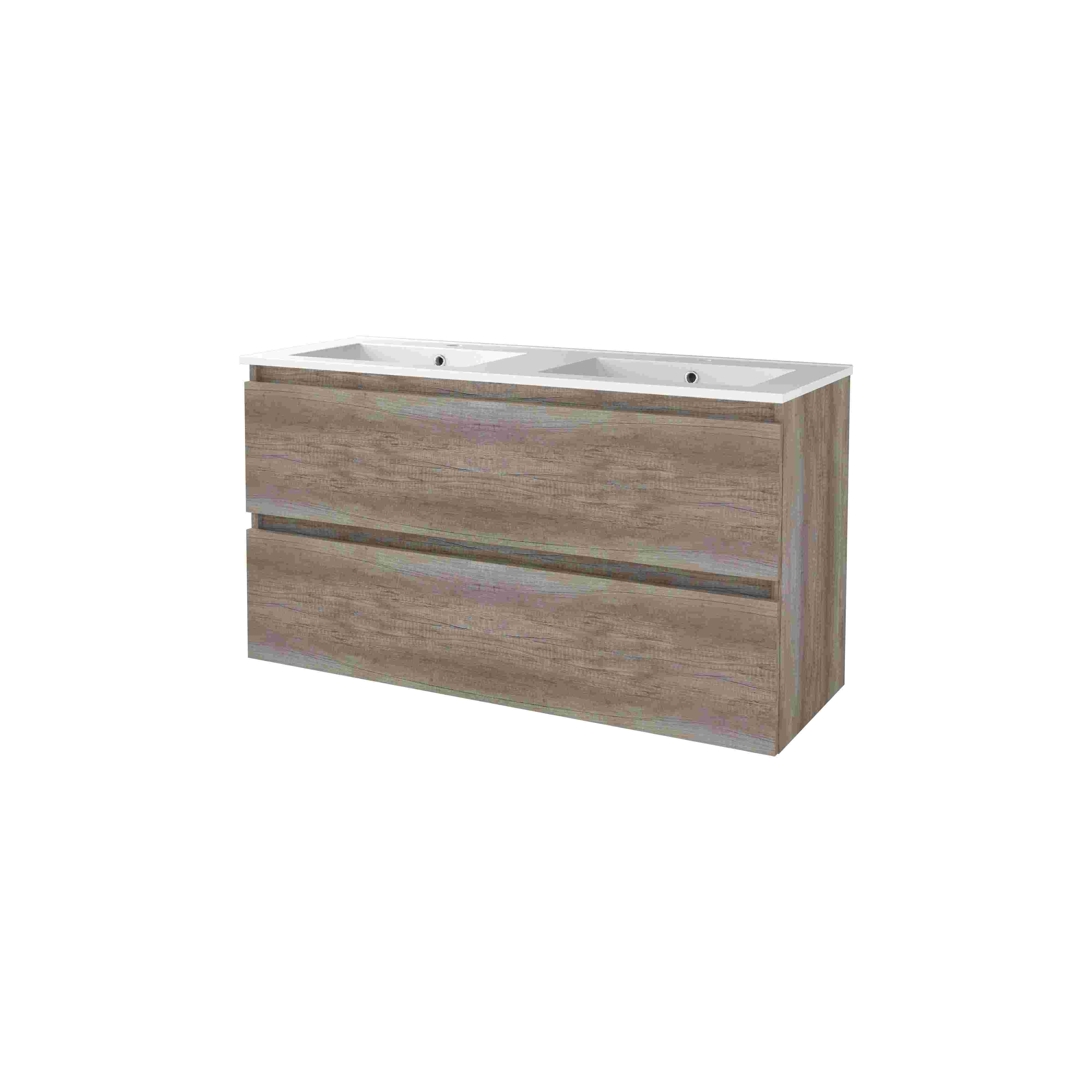 Basic Start 46 set 120x46cm greepl. 4 la keram. wast. 2 krgt S46GL120PSO Scotch Oak