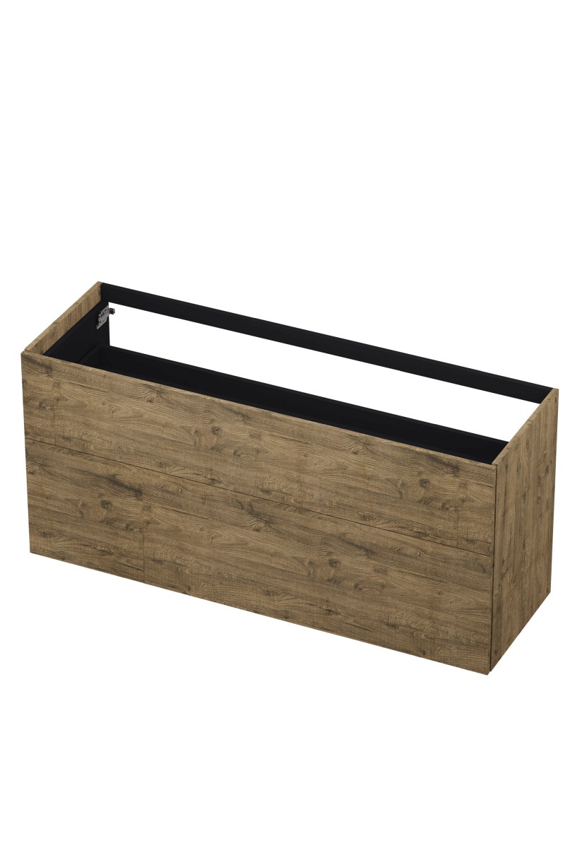 INK onderk. 2 laden push to open 65cm hout decor 1259314 Naturel eiken H650xB1400xD450