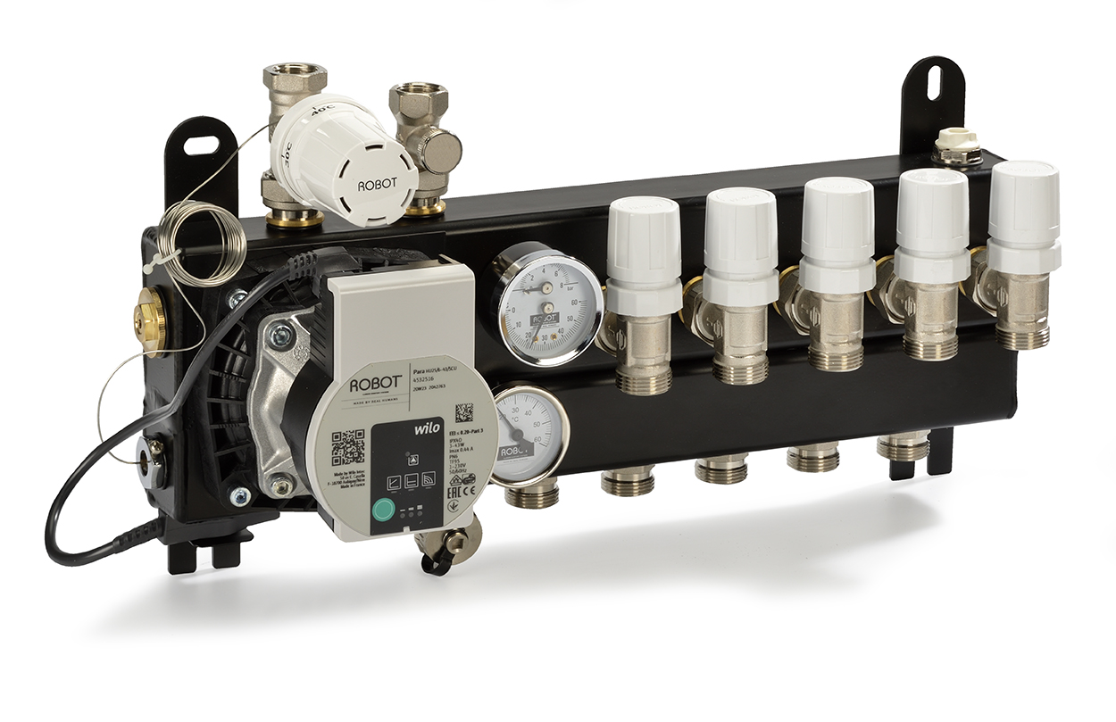 Robot Standaard PRO verdeler 3 groeps met Wilo pomp 261703