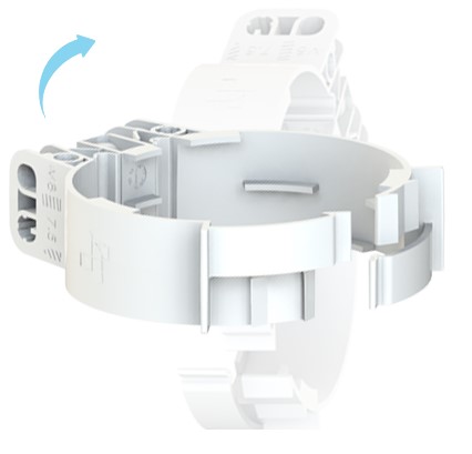 Zak CoxDens PP beugel 80mm wit per 4 stuks in zak BKMTAS601