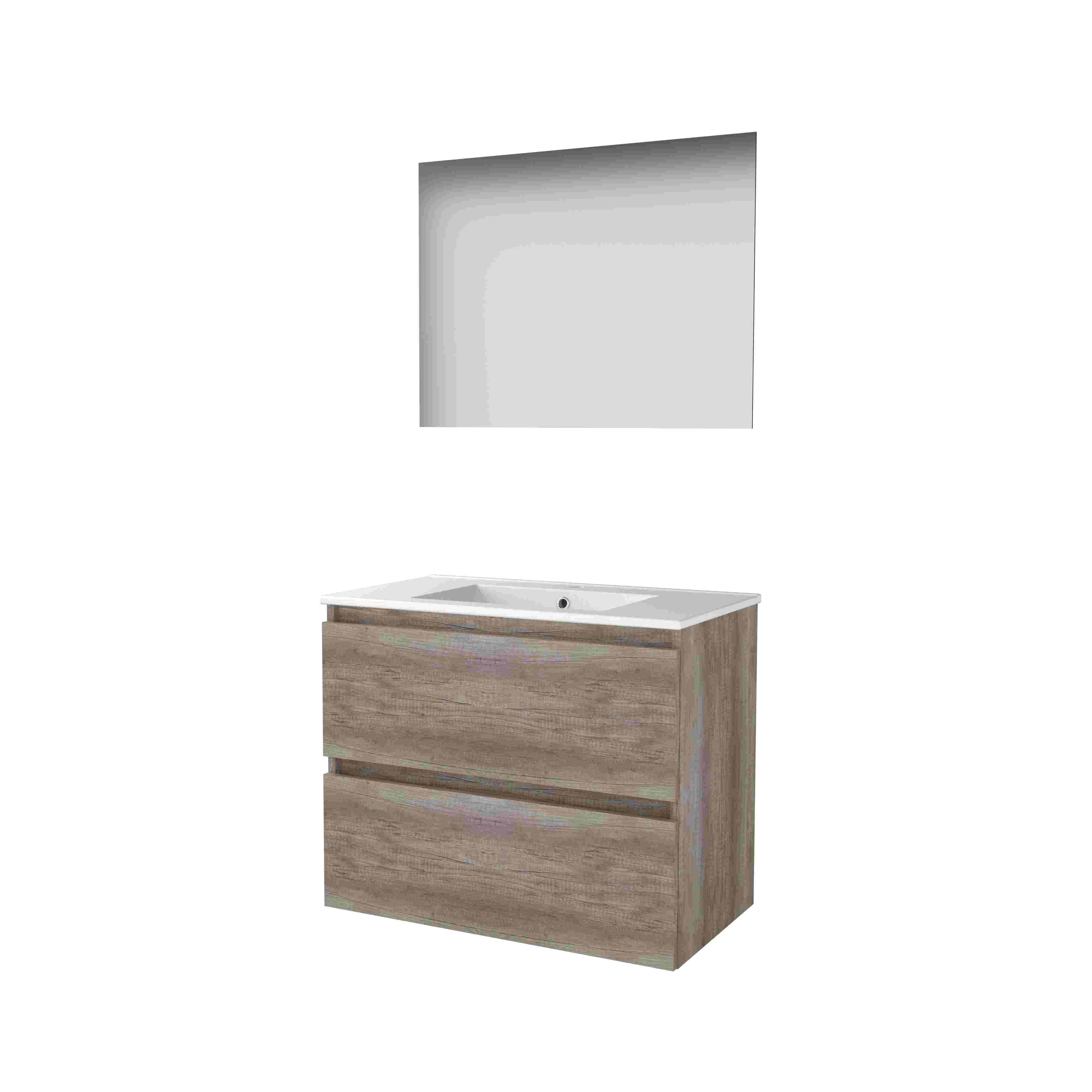 Basic Ultimate 46 onderk. GL incl. 2 la + pors. wast. incl. 1 krgt. incl. spg. m. LED ind. o+b B800xD460 Scotch Oak / 1813698