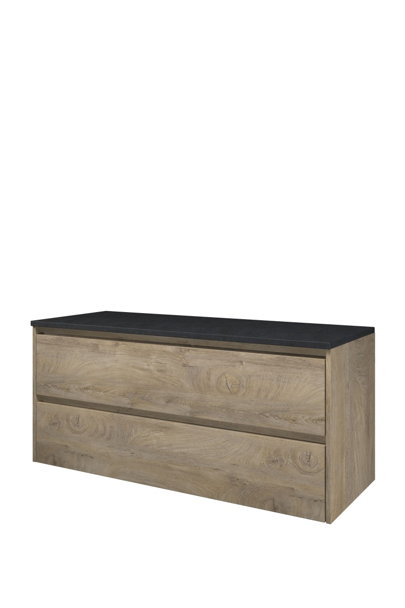 Proline Top afdekplaat hardsteen onderk. symm. H540xB1200xD460 Raw oak/Blue stone / 1817941